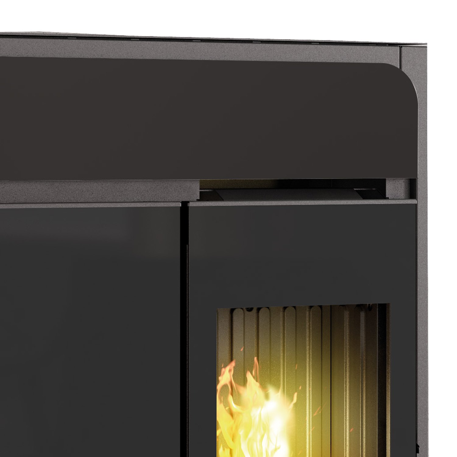 Edilkamin Bild Up poêle à granulés en céramique noire Edilkamin Bild Up poêle à granulés en céramique noire