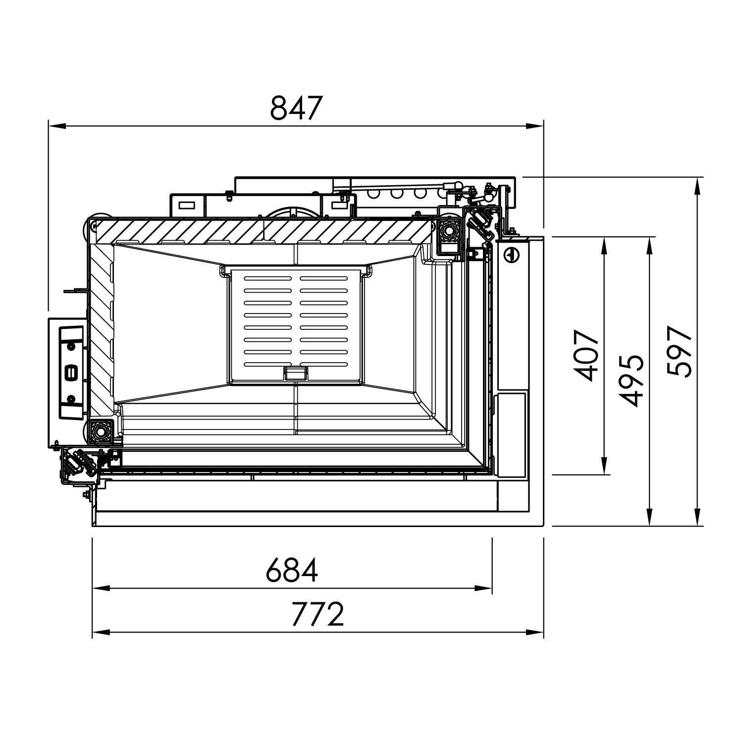Spartherm Premium V-2R-68h Insert de cheminée RRA Ø 250 mm