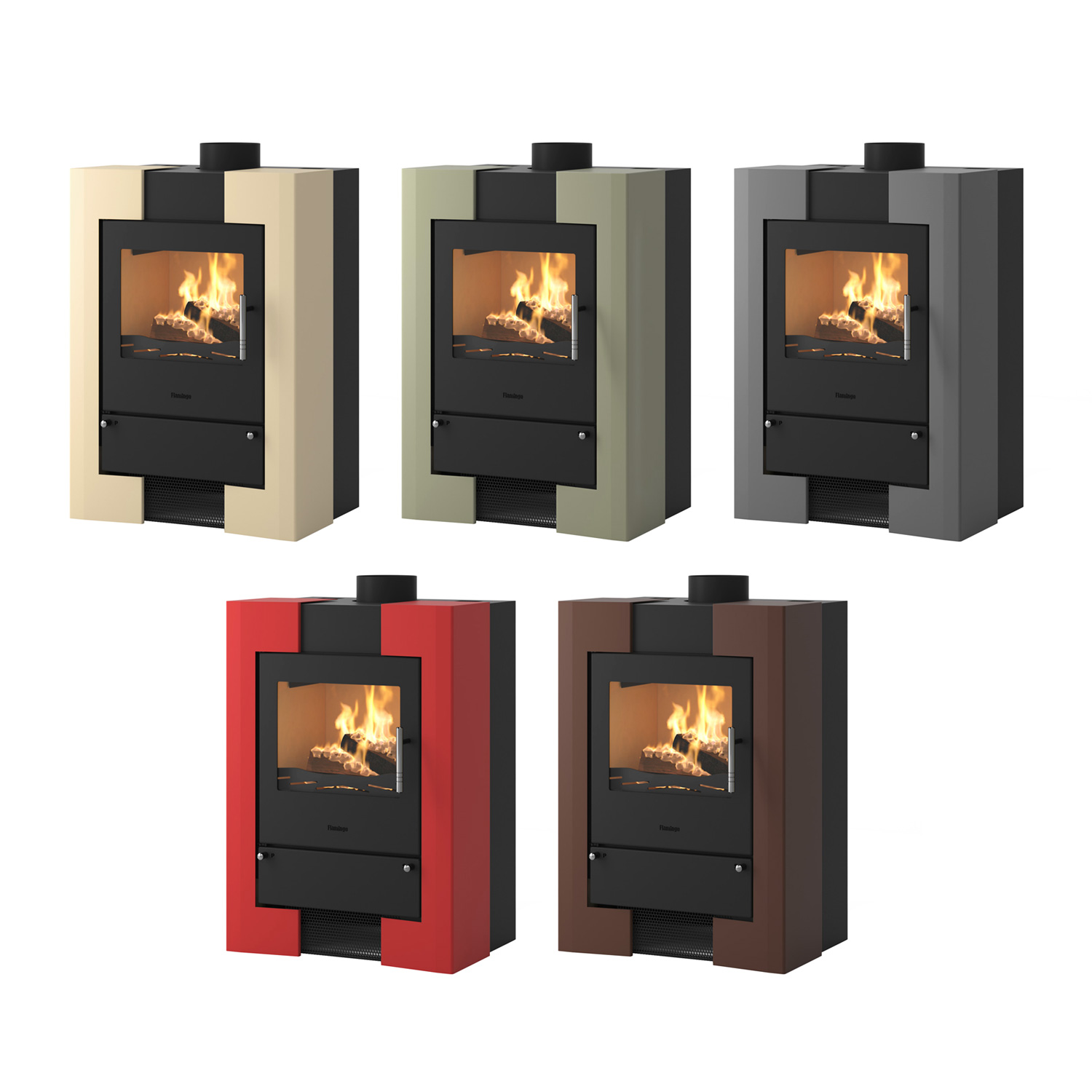 Poêle à bois HS Flamingo ESPO 2 Olive