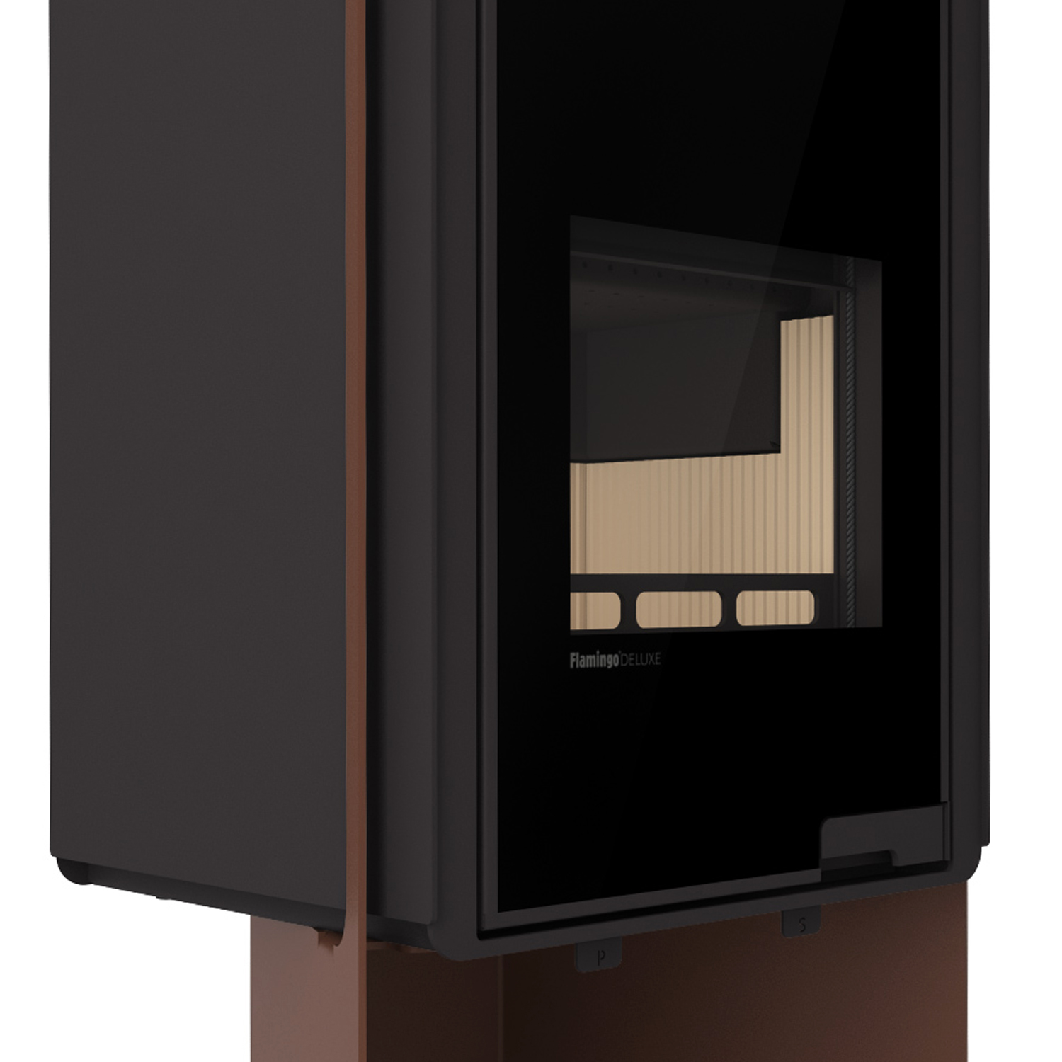 HS Flamingo Deluxe Pulau Poêle à bois Marron