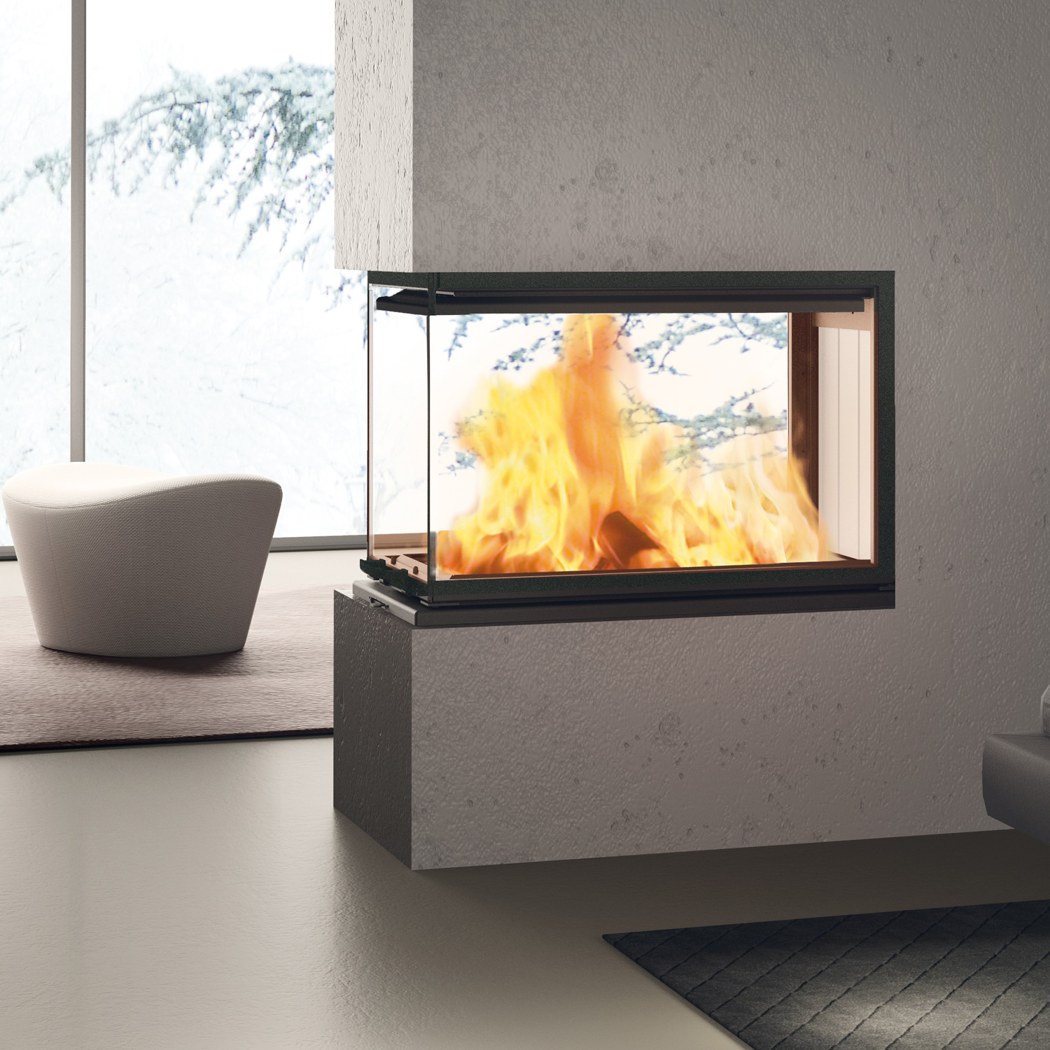 Edilkamin Windo3 50 insert de cheminée