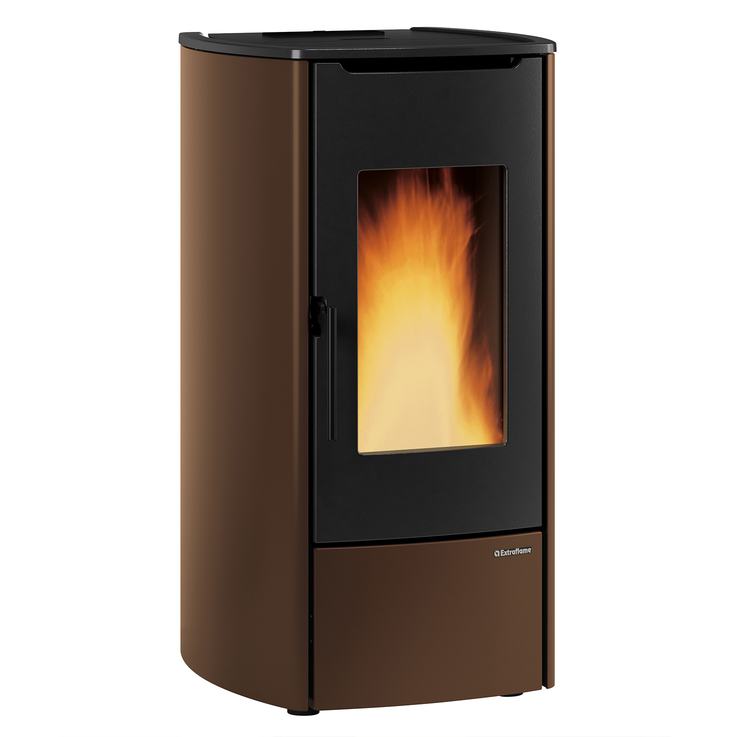 Extraflame Marina Idro H11 poêle à granulés bouilleur acier bronze Extraflame Marina Idro H11 poêle à granulés bouilleur acier bronze