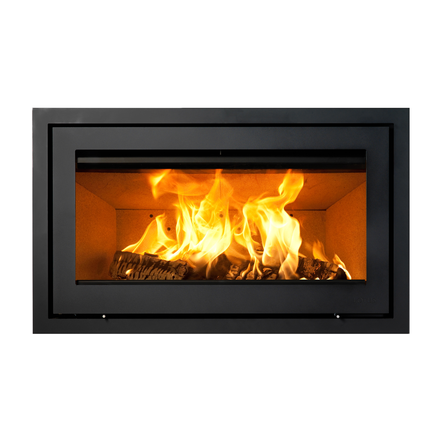 Lotus H570 W Insert de cheminée Noir / Charnières à droite