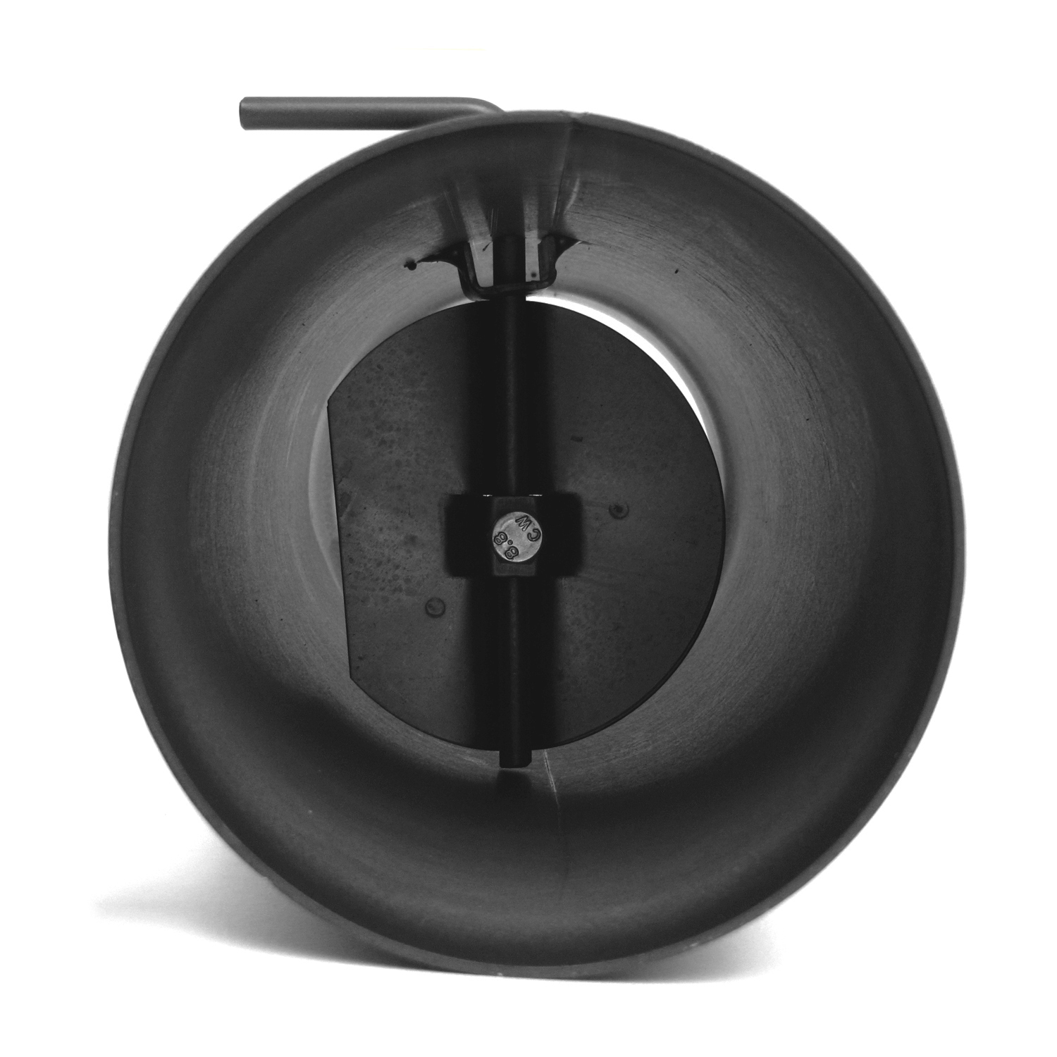 Raik Basic Régulation de tirage 130mm gris fonte L: 1000mm pour tuyau de fumée / conduit de fumée