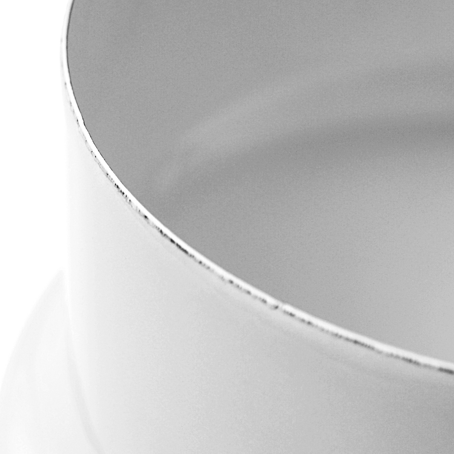 Réduction de tuyau de poêle / conduit de fumée émaillé Raik 150 mm - 130 mm blanc