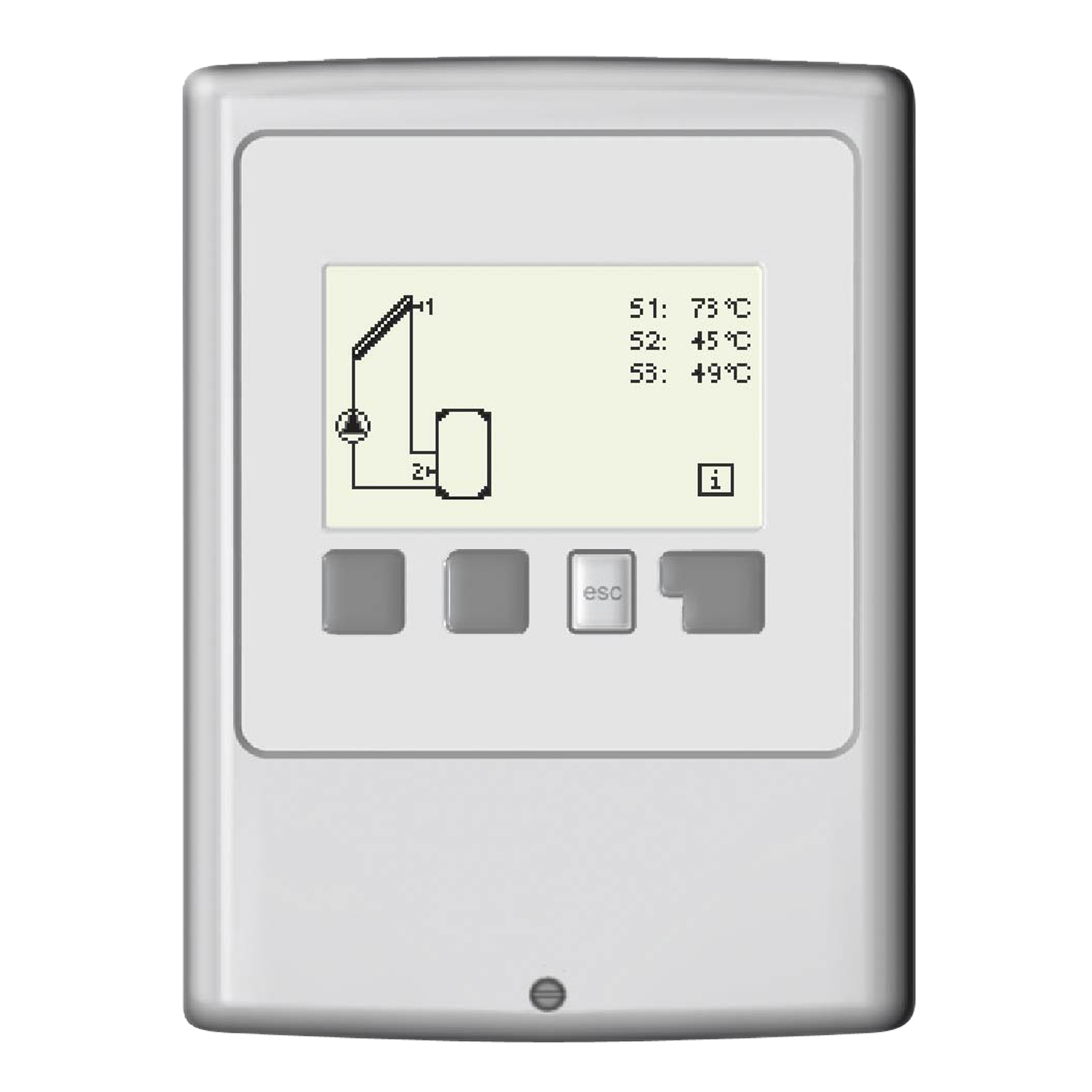 Contrôleur de différence de température Olsberg pour Tolima Aqua II Compact et Nevado Aqua Compact