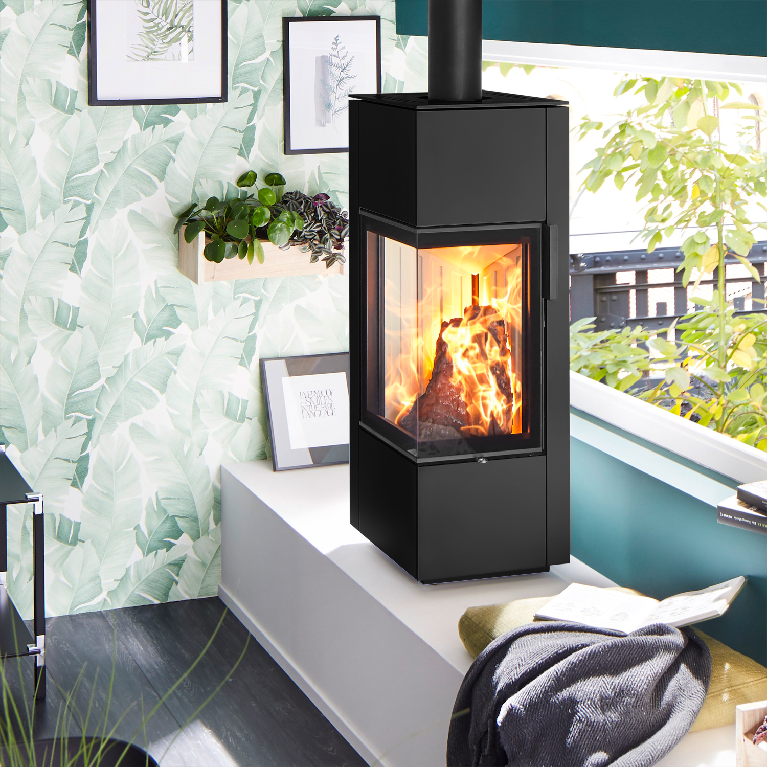 Spartherm Piko S acier poêle à bois Nero