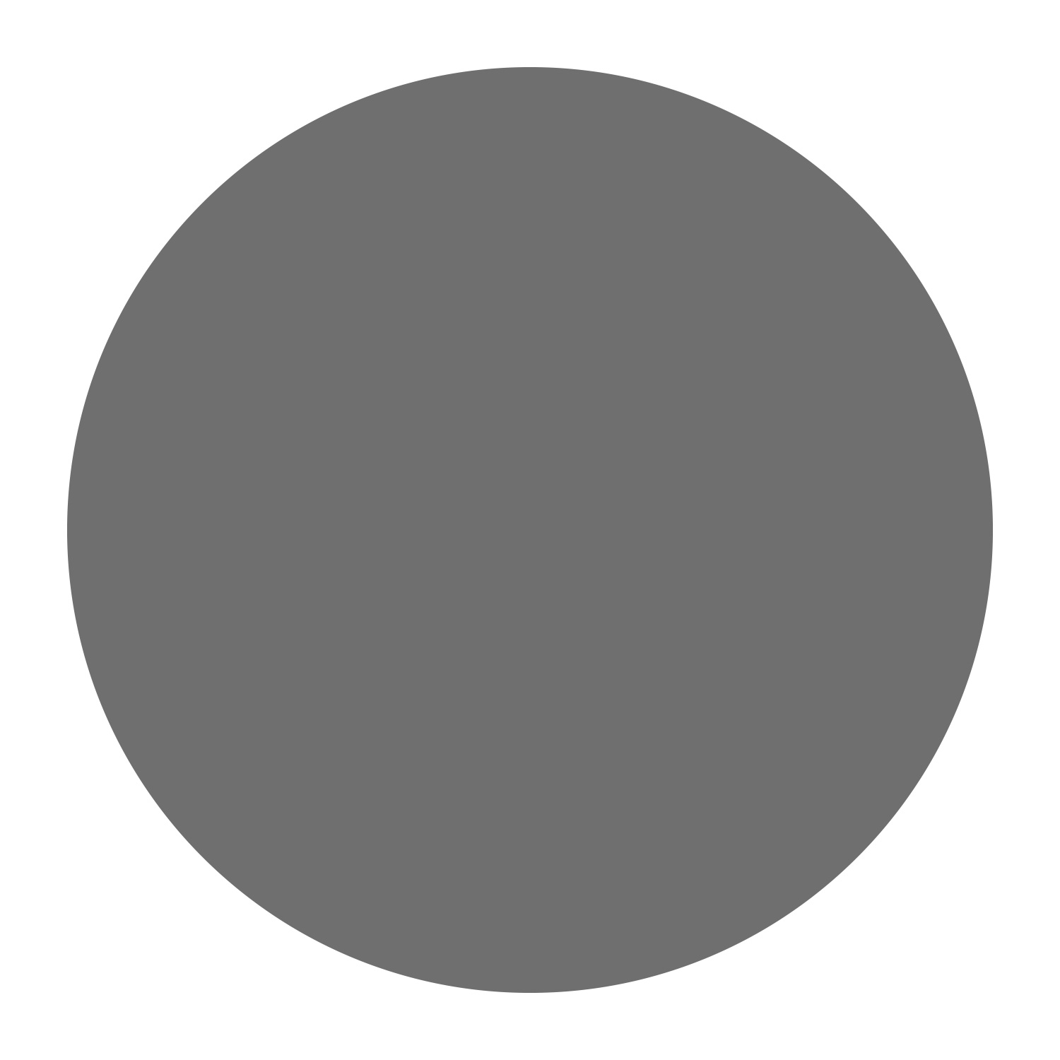 Plaque de base Raik B8 circulaire, gris coulé, revêtement en poudre Ø 1230 mm