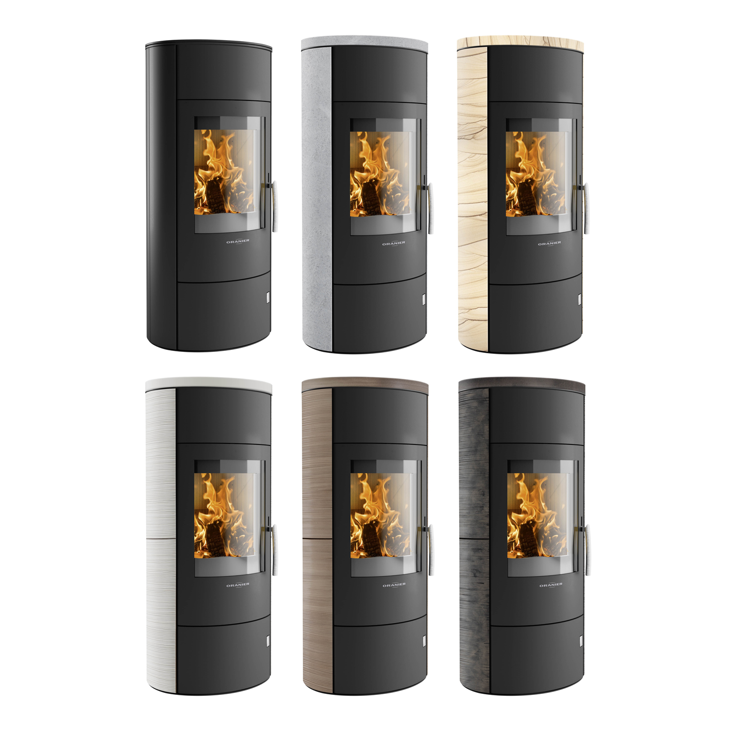Poêle à bois Oranier Polar W+ 2.0 en acier noir