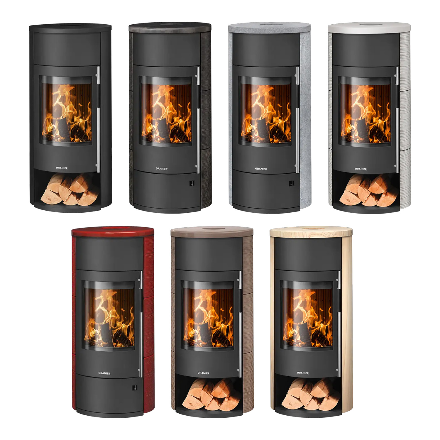 Oranier Polar Neo W+ poêle à bois acier noir