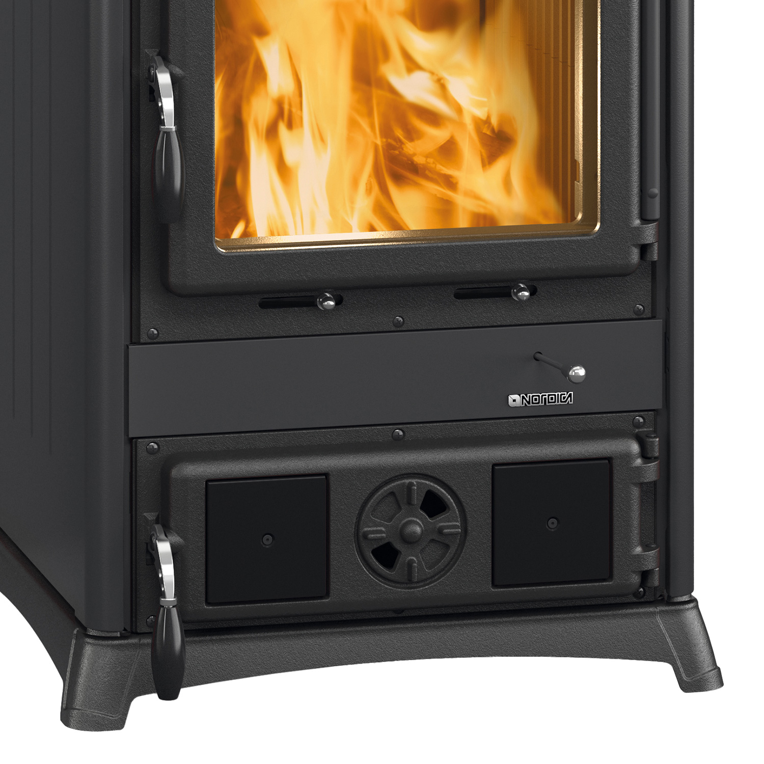 La Nordica Fedora Poêle à bois Acier Noir-Anthracite