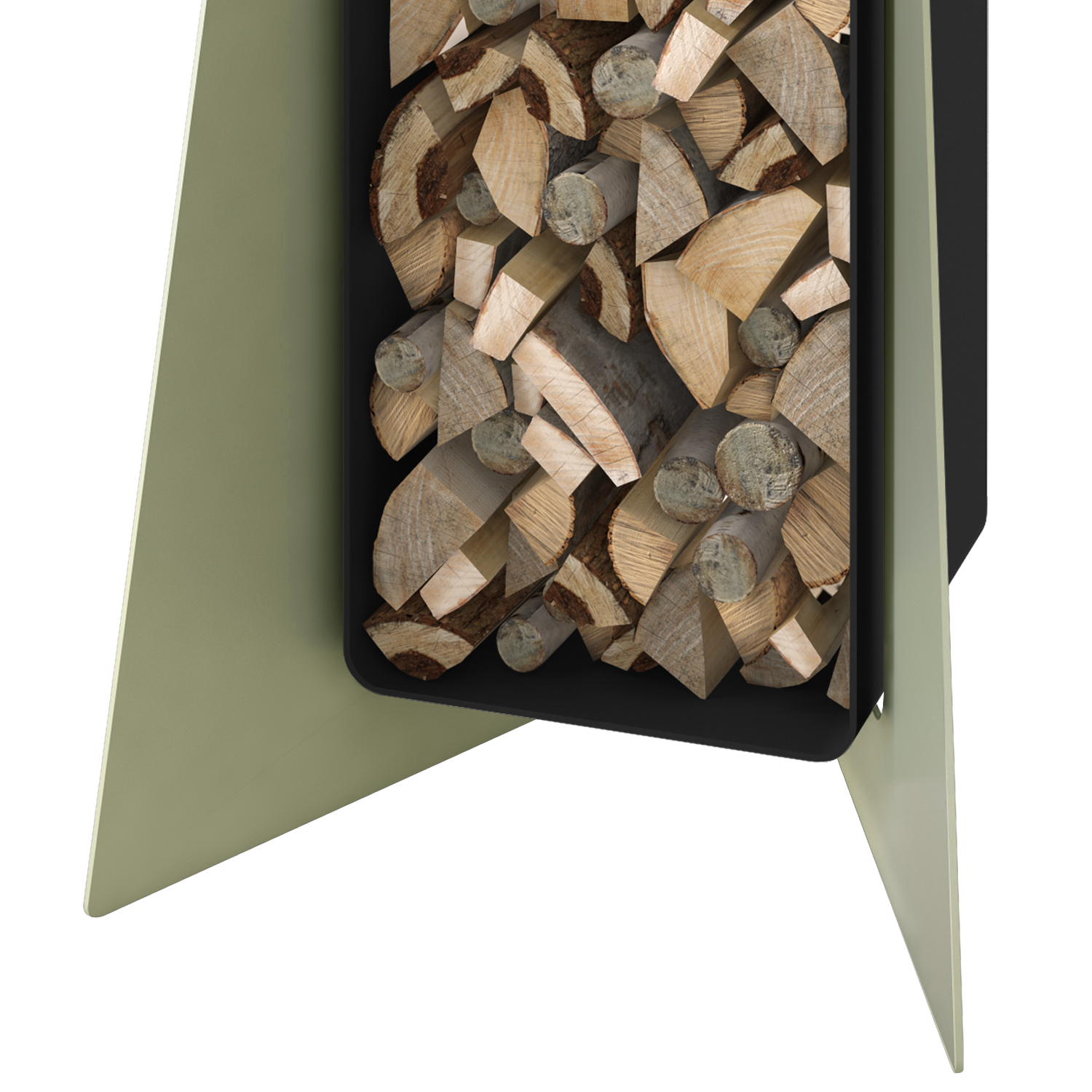 HS Flamingo Deluxe 3 étagères en bois Olive