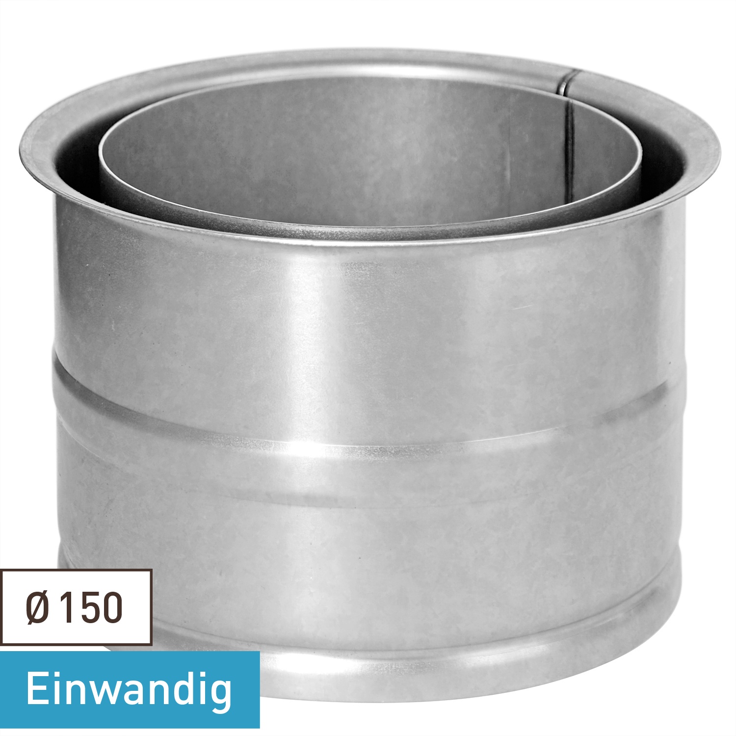 Raik tuyau de fumée / tuyau de poêle 150 mm - Doublure double paroi non revêtue