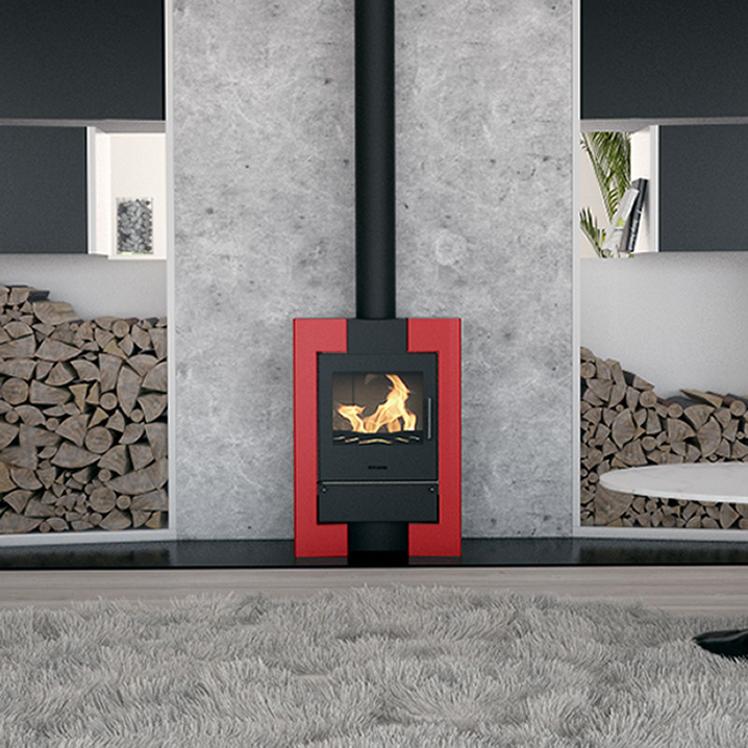 Poêle à bois HS Flamingo ESPO 2 Violet