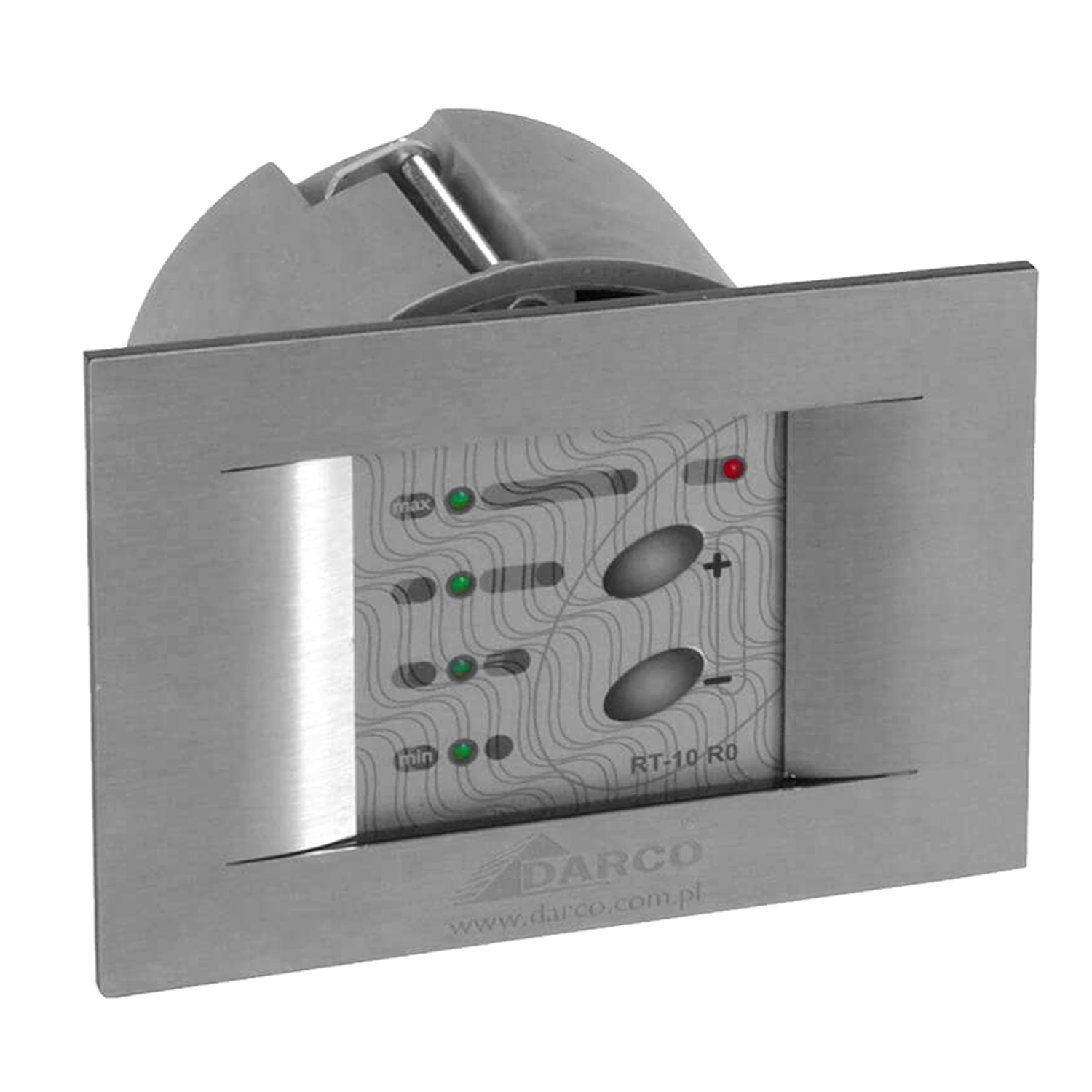 Régulateur à 12 niveaux pour ventilateurs de fumée, encastré, façade en acier inoxydable