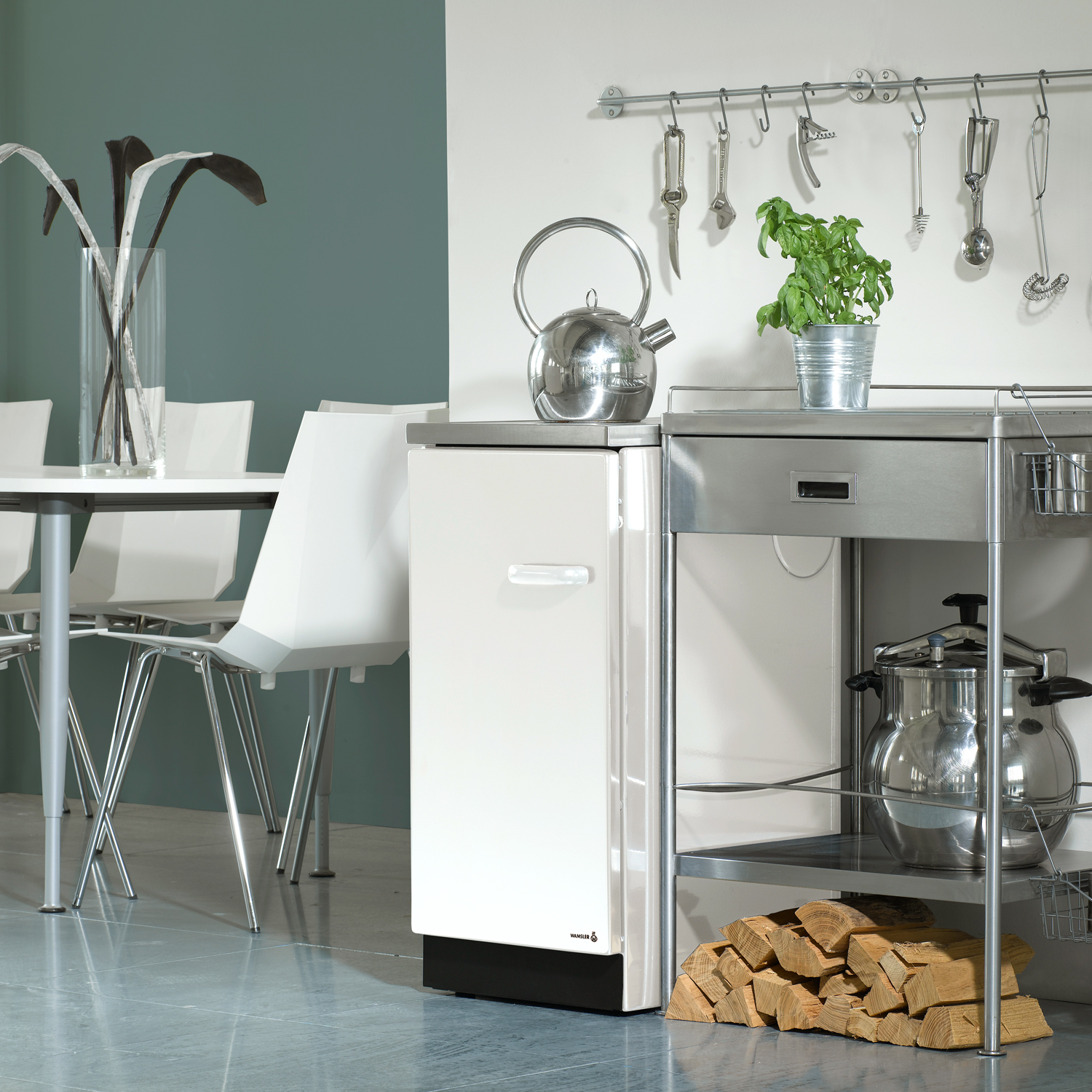 Wamsler K 144 S Cuisinière en acier blanc