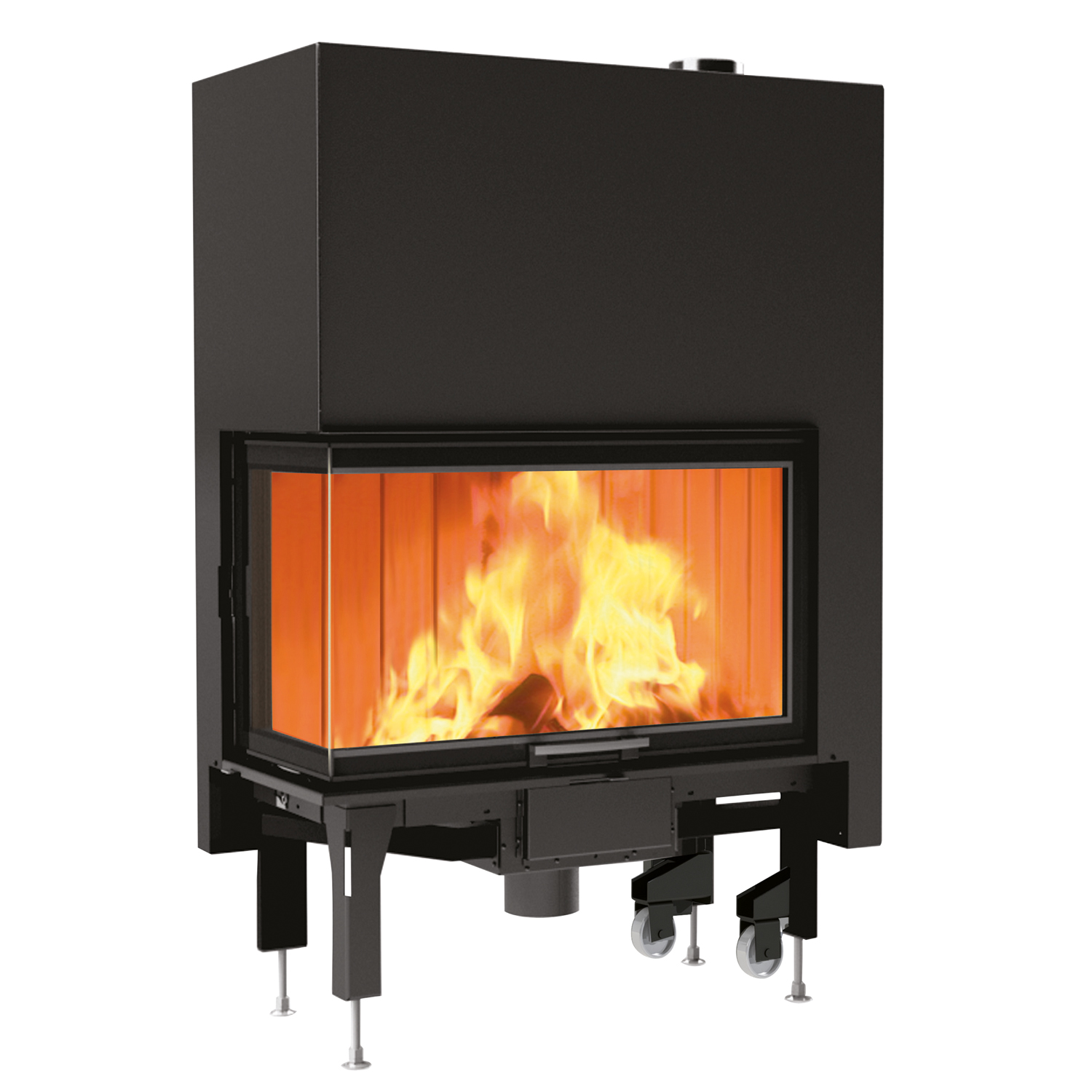 Edilkamin Windo2 75 insert de cheminée porte droite Edilkamin Windo2 75 insert de cheminée porte droite