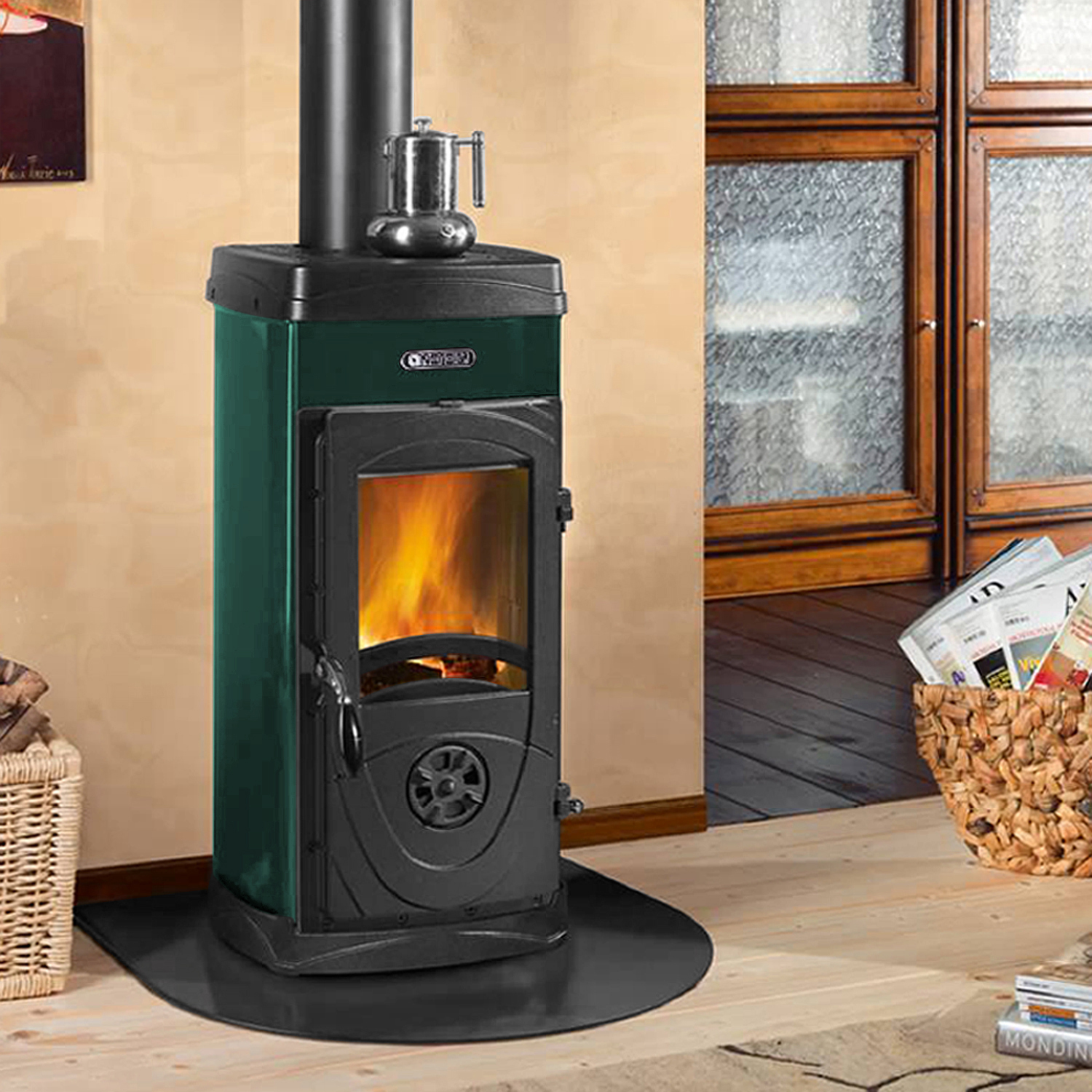 La Nordica Super Junior Lean poêle à bois Vert