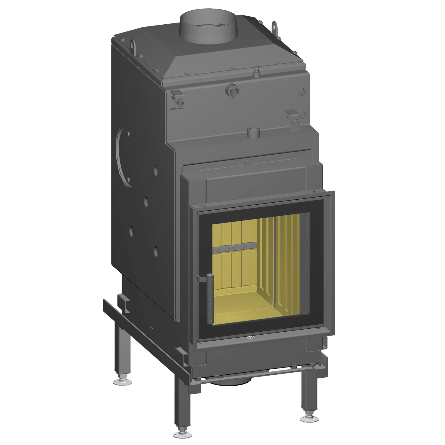 Spartherm Nova E H2O Insert de cheminée à eau 45 cm à droite