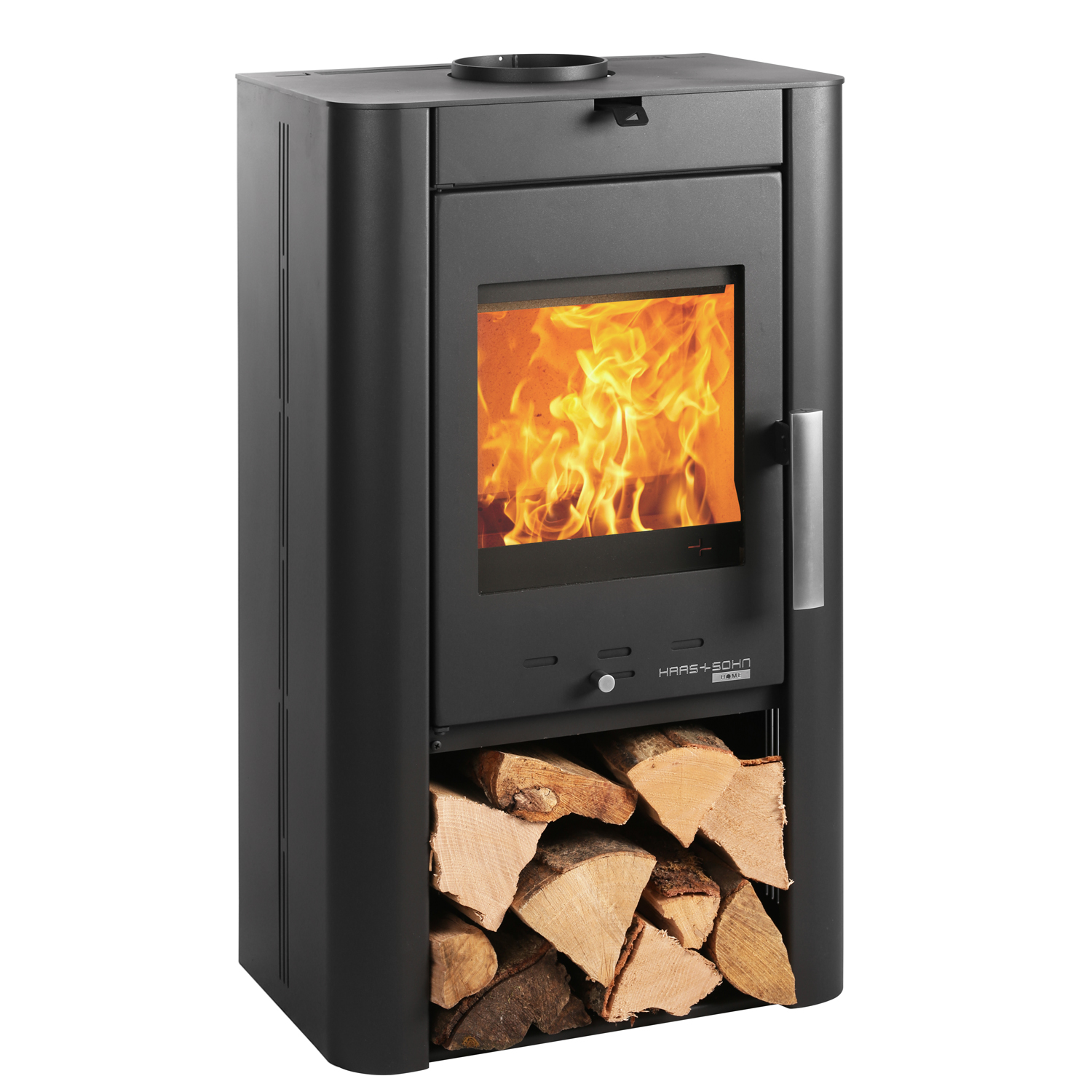 Haas+Sohn Prunus II poêle à bois noir perle