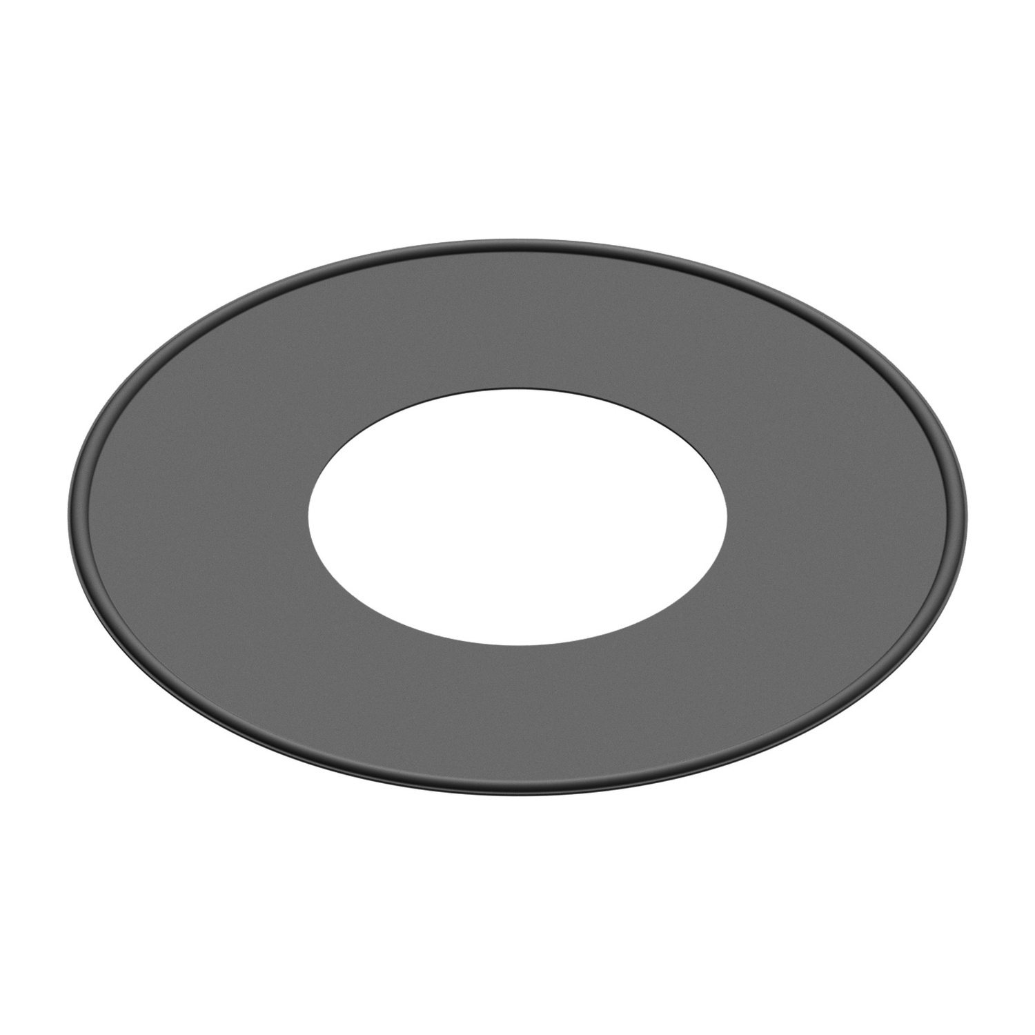 Raik Lifestyle rosace 150mm noire avec joint pour tuyau de fumée / conduit de fumée
