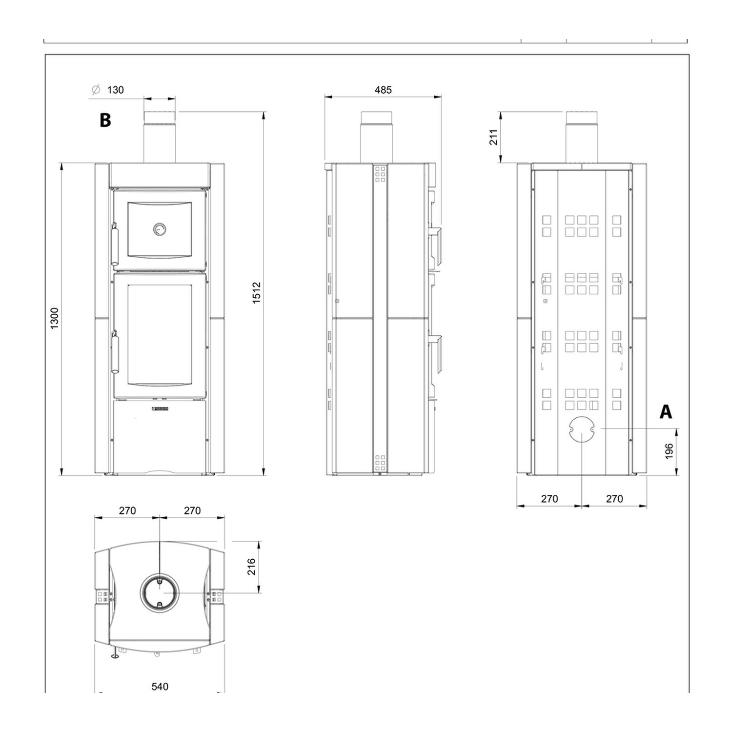La Nordica ESTER FORNO 5.0 - Poêle à bois Vulcan
