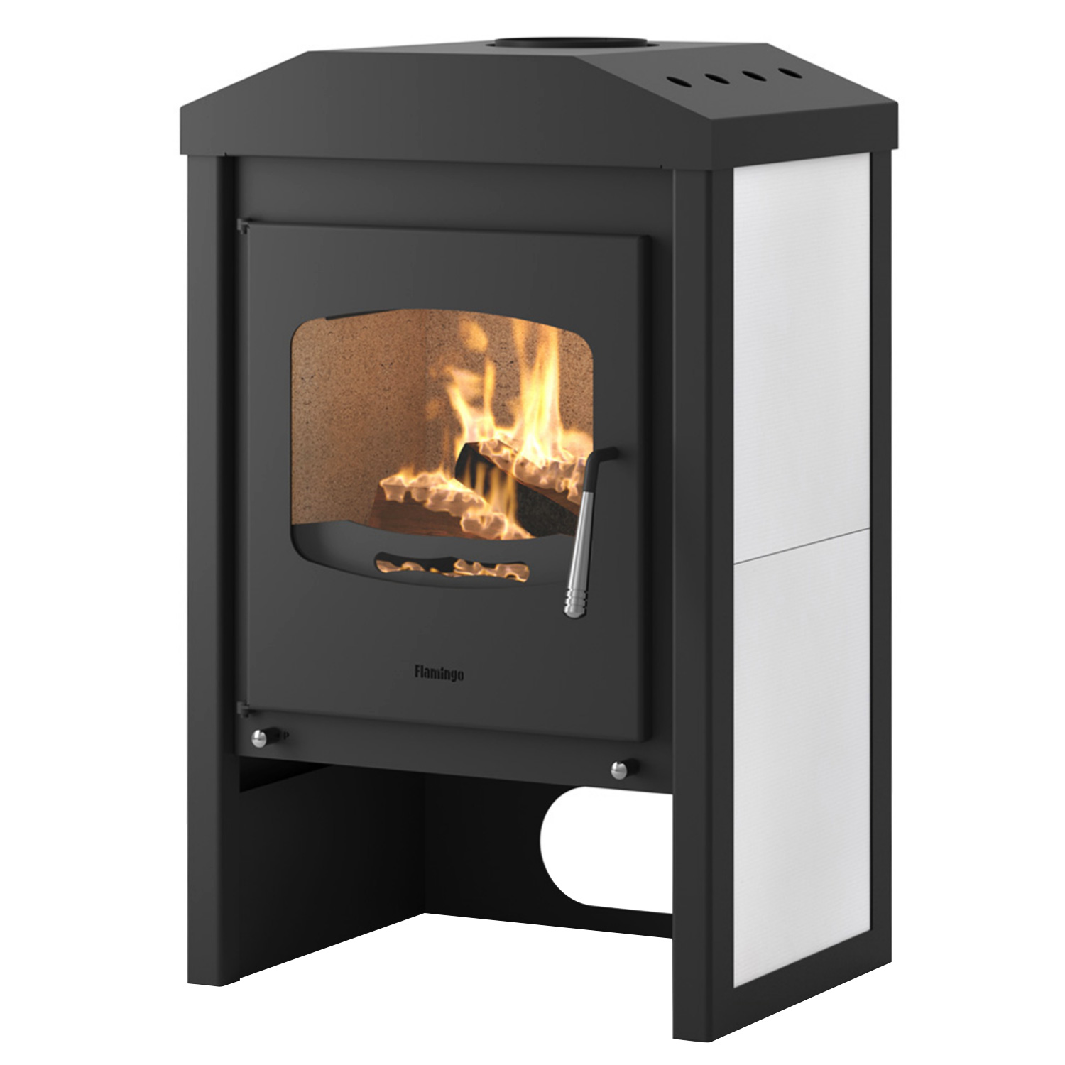 Poêle à bois HS Flamingo VEGA Blanc