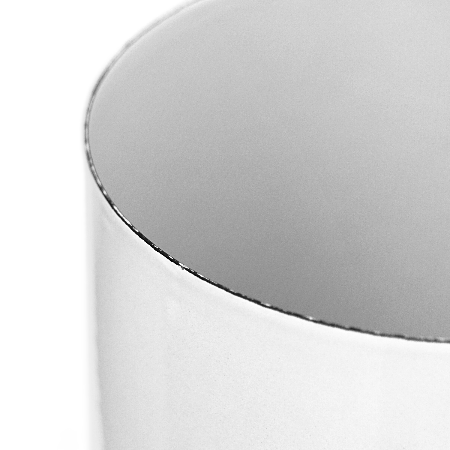 Tube de raccordement / Tuyau de poêle émaillé 130mm - 500mm Blanc