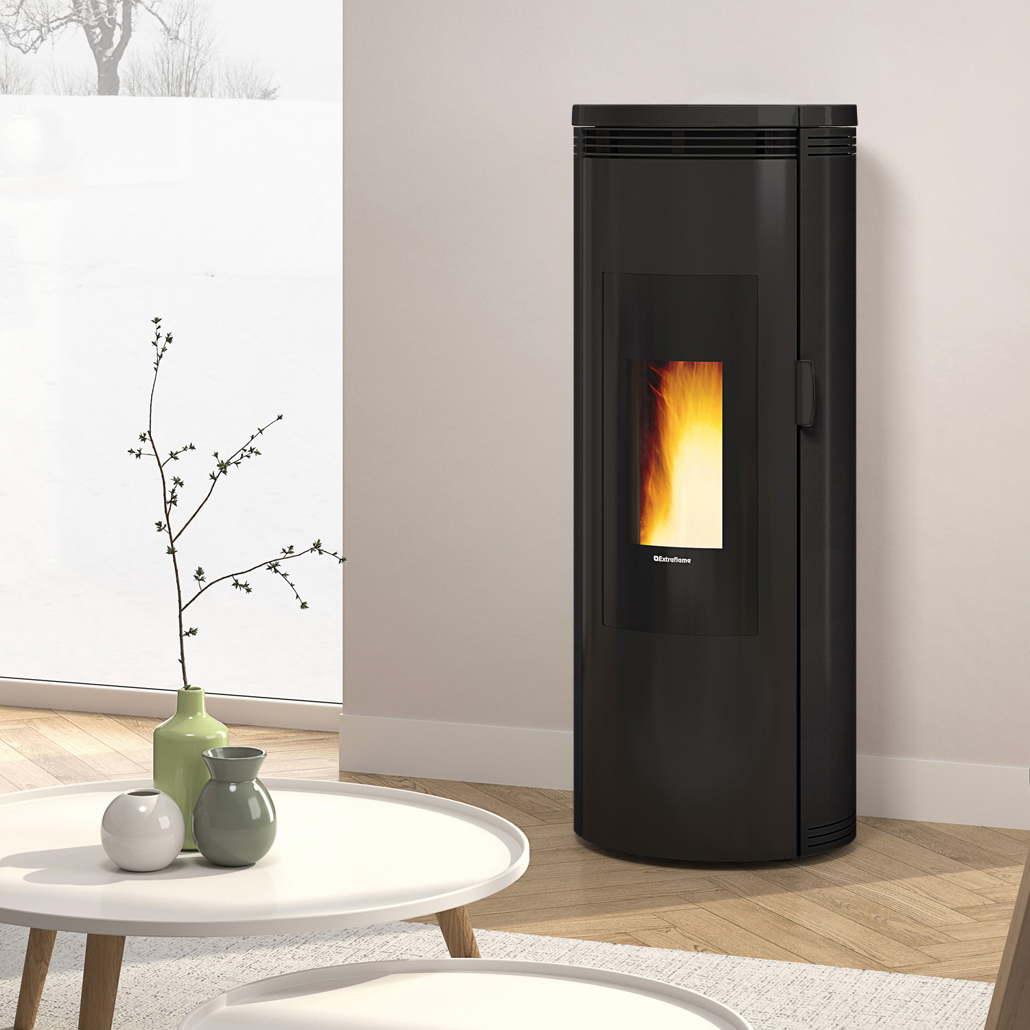 Extraflame AMIKA EVO - noir poêle à granulés
