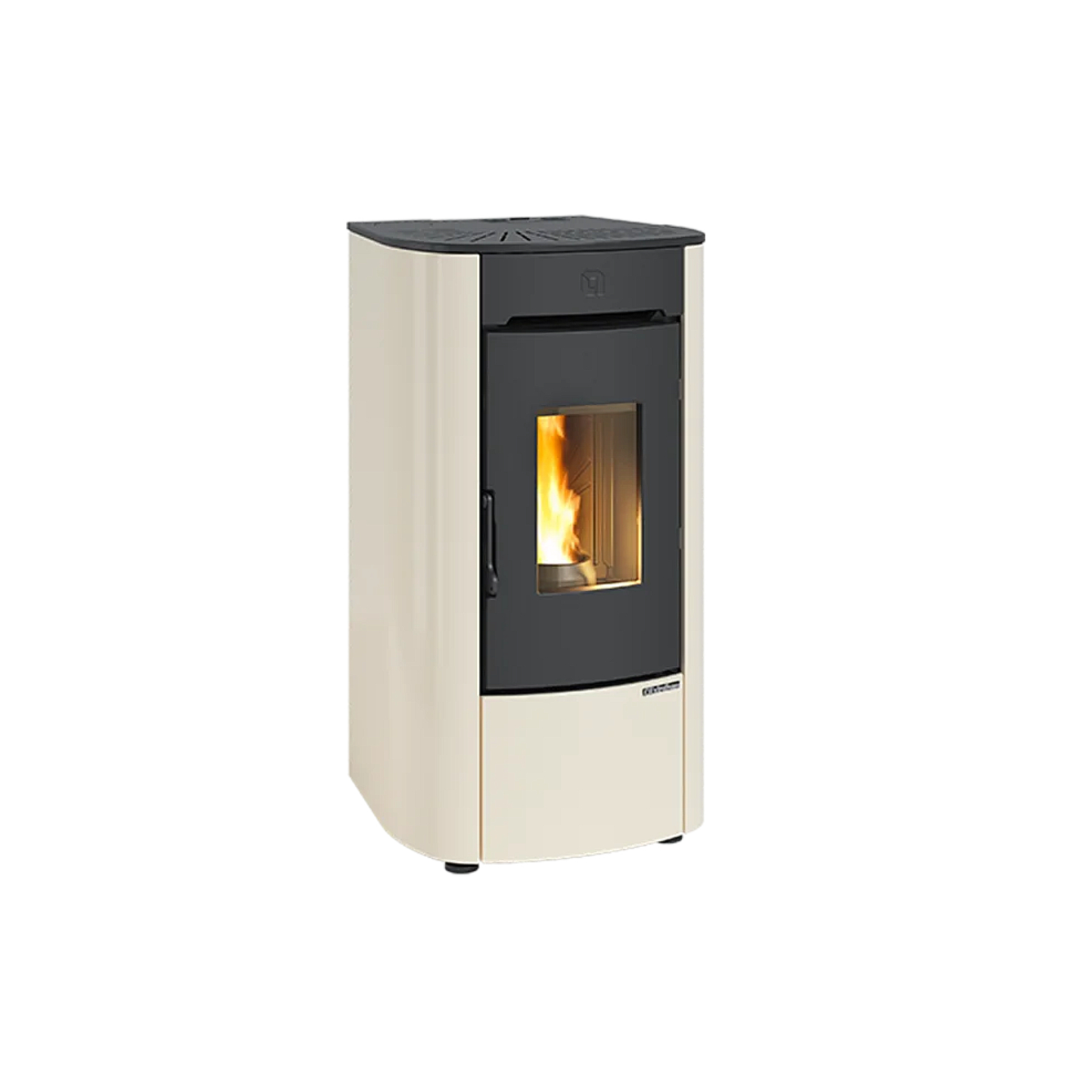 Extraflame Angelica Junior Poêle à pellets ivoire – façade fonte, Wi-Fi, MFB