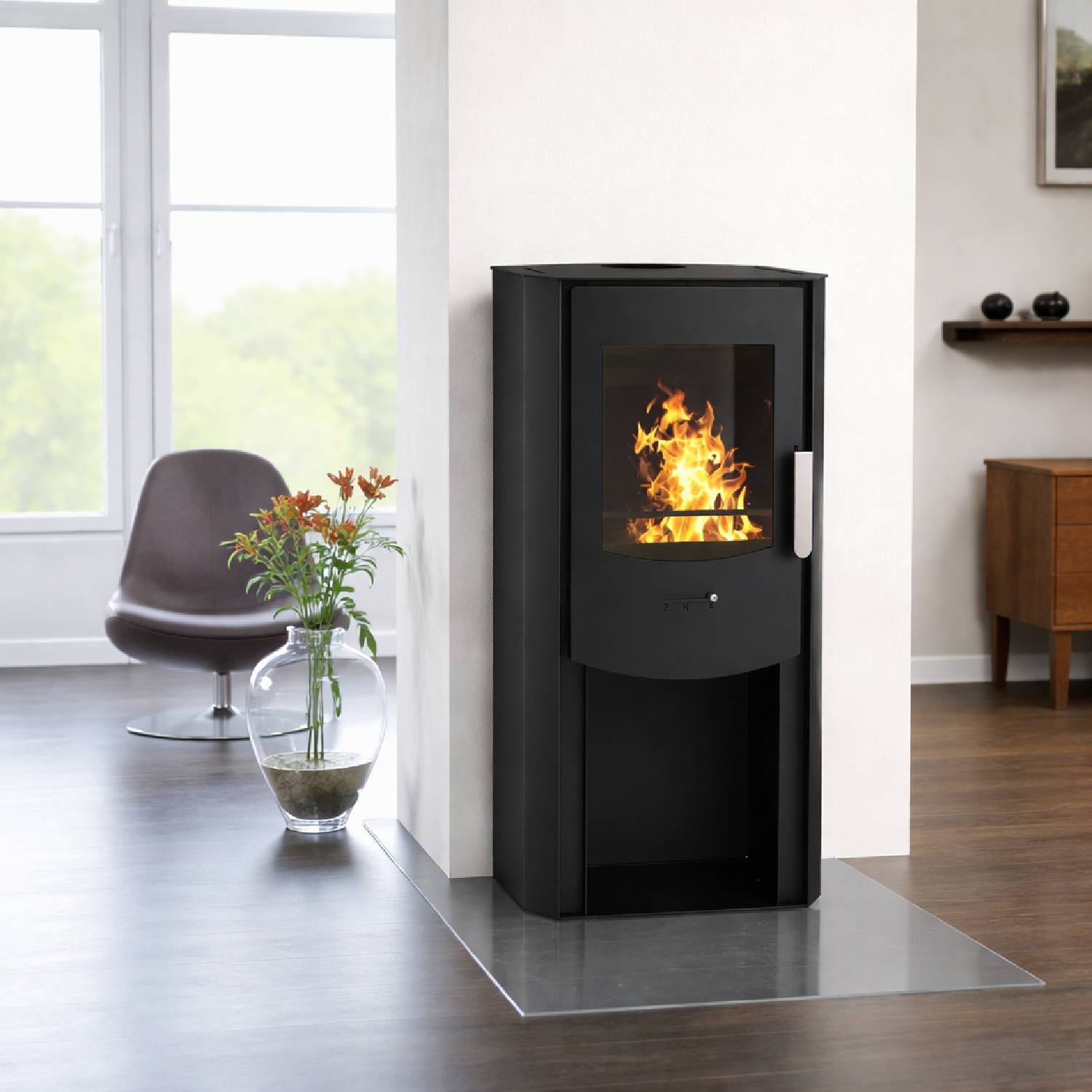 Wamsler poêle à bois Sam noir