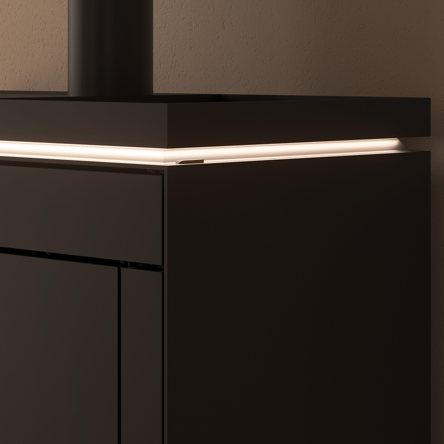 Olsberg Epana Poêle à granulés Acier Noir