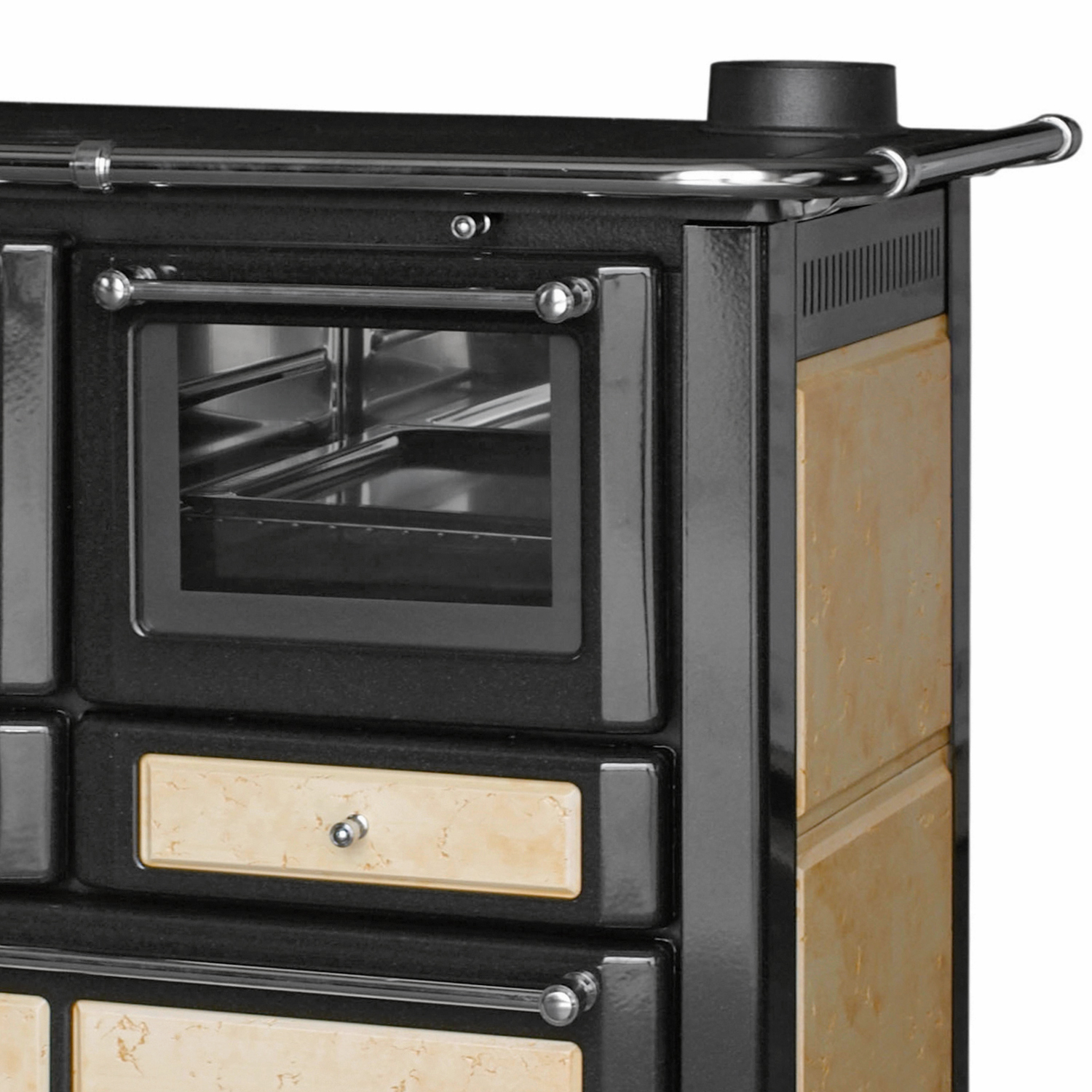 Wamsler K 85 F poêle de cuisine en céramique antique, compartiment de cuisson à droite