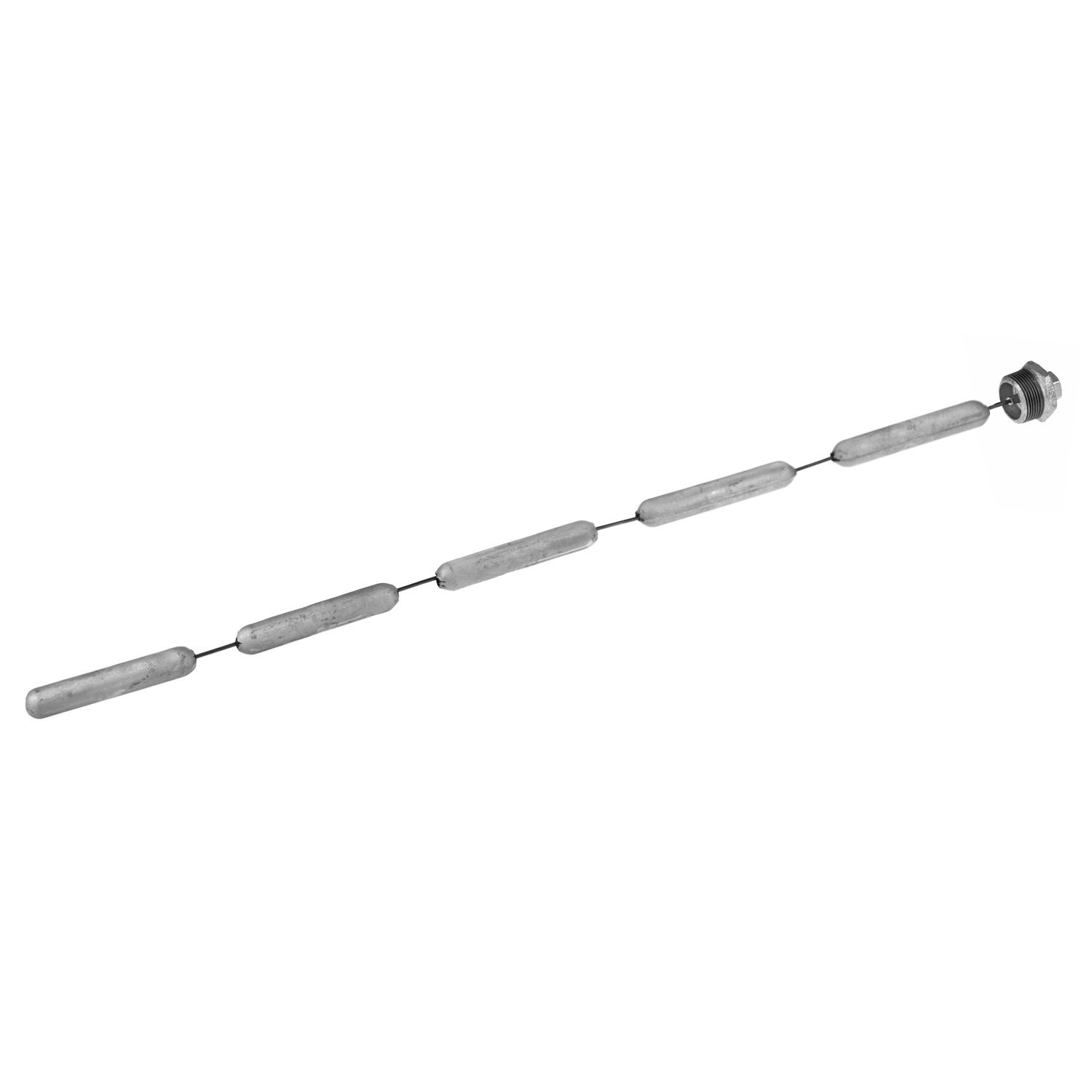 Anode à chaîne 800 mm, 1 1/4 pouce pour réservoirs d'eau chaude sanitaire et réservoirs combinés. Anode à chaîne 800 mm, 1 1/4 pouce pour réservoirs d'eau chaude sanitaire et réservoirs combinés.