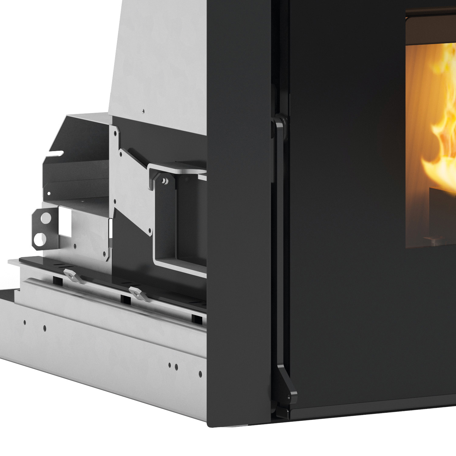 Extraflame Comfort P70 Air Plus insert à granulés acier noir