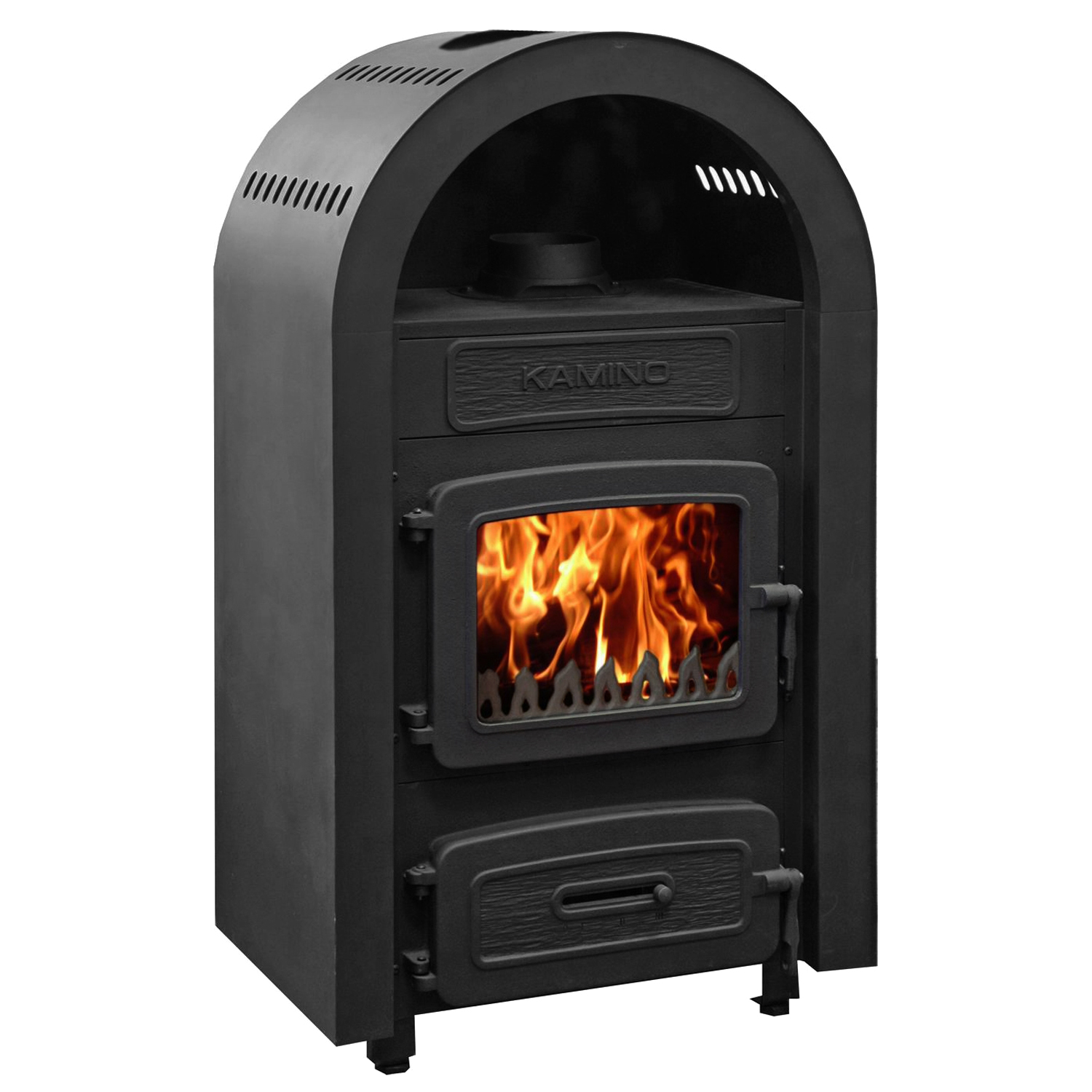 Wamsler Kamino 10960F poêle d’atelier noir sortie de fumée supérieure