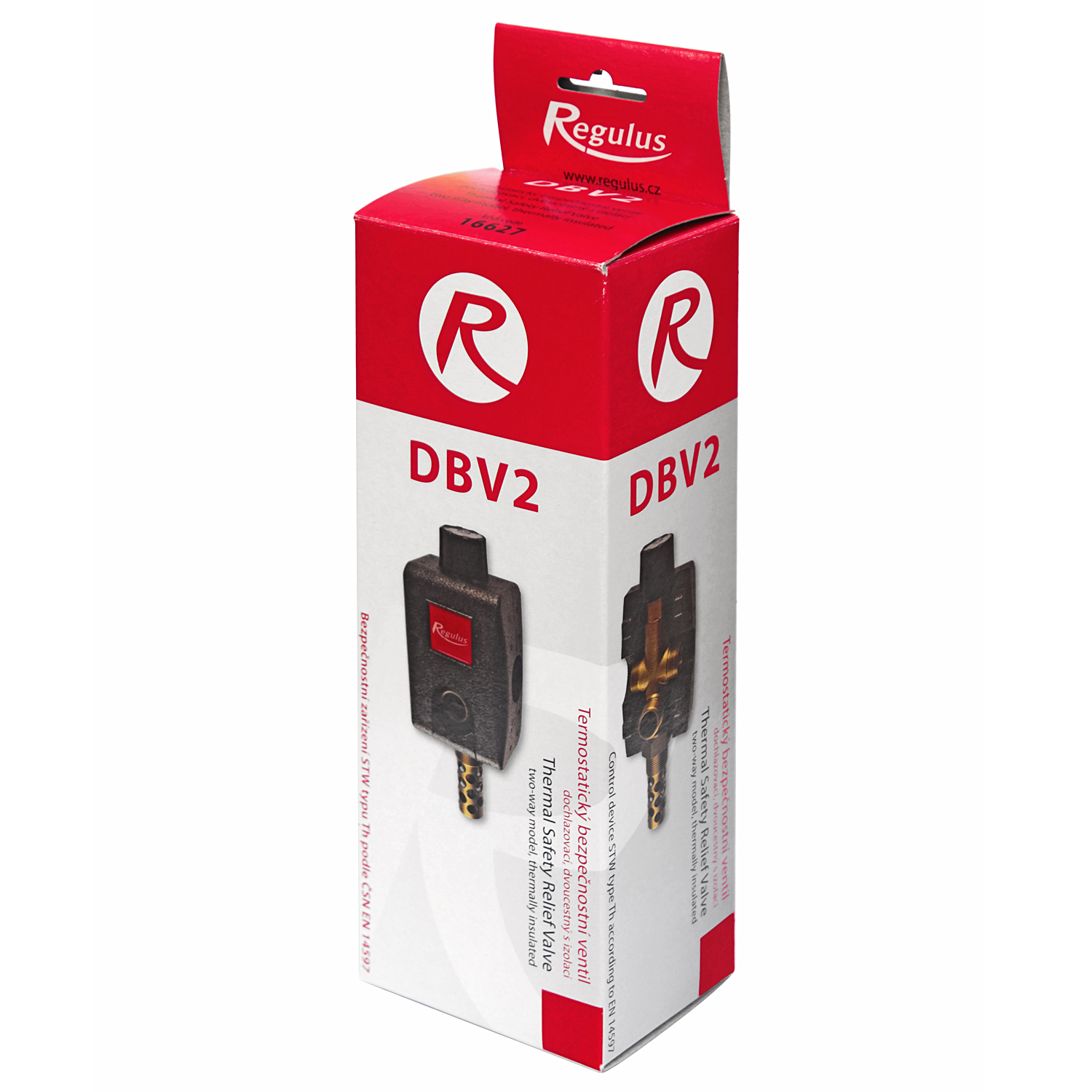 Regulus Sécurité thermique de décharge Vanne thermostatique à deux voies DBV 2 avec isolation