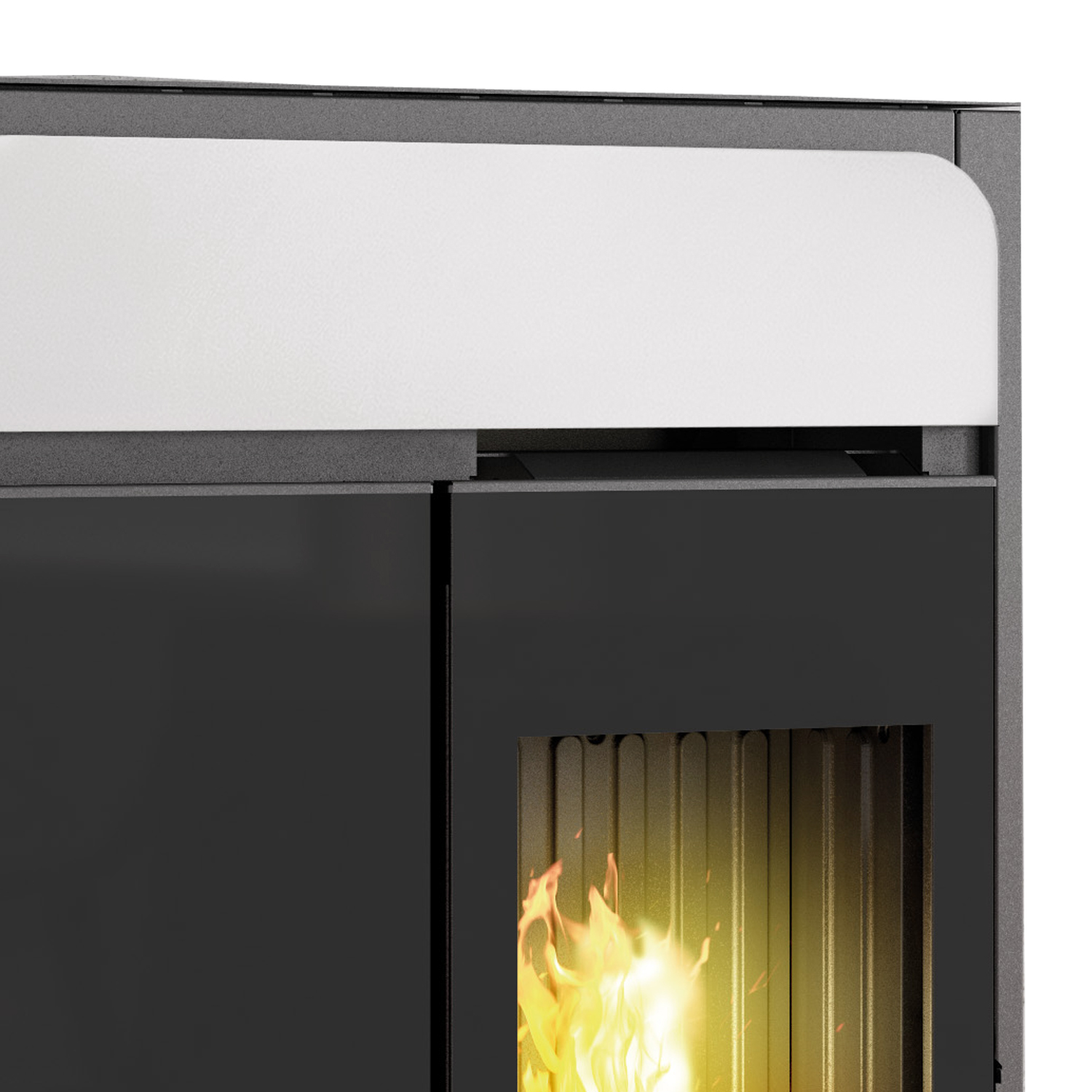 Edilkamin Bild Up poêle à granulés céramique blanc