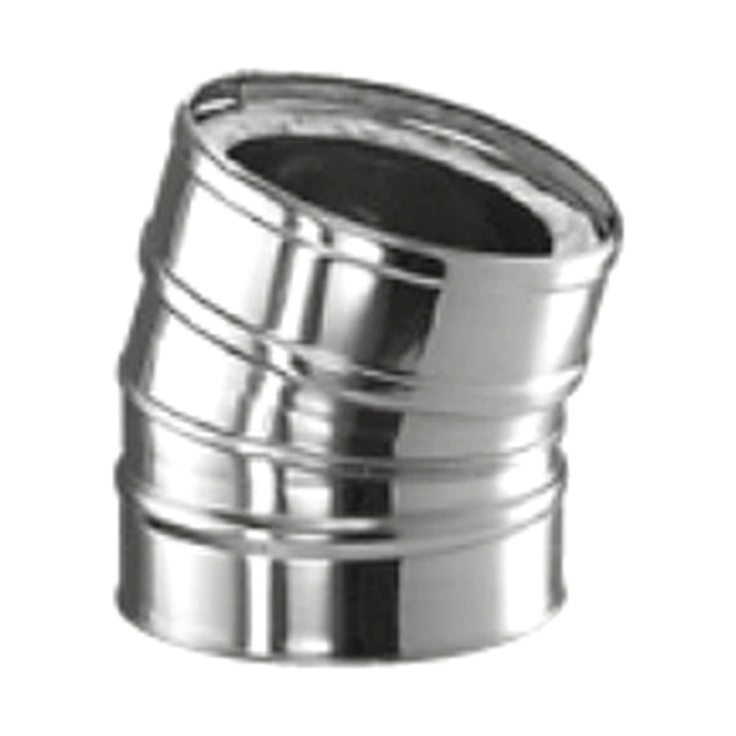 Schiedel ICS coude 15° Ø150 mm double paroi brillant