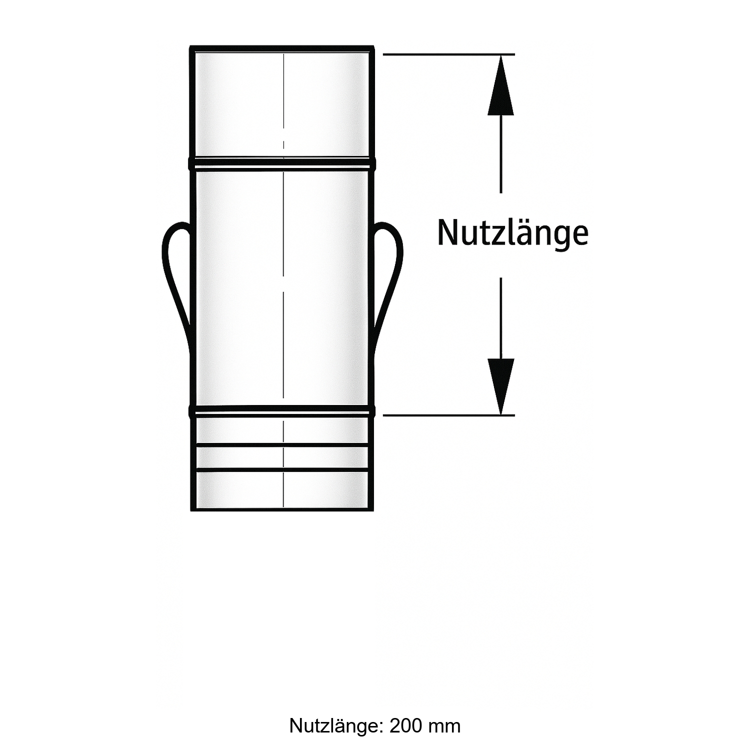 Schiedel PRIMA PLUS élément de purge 250mm Ø113 mm simple paroi mat