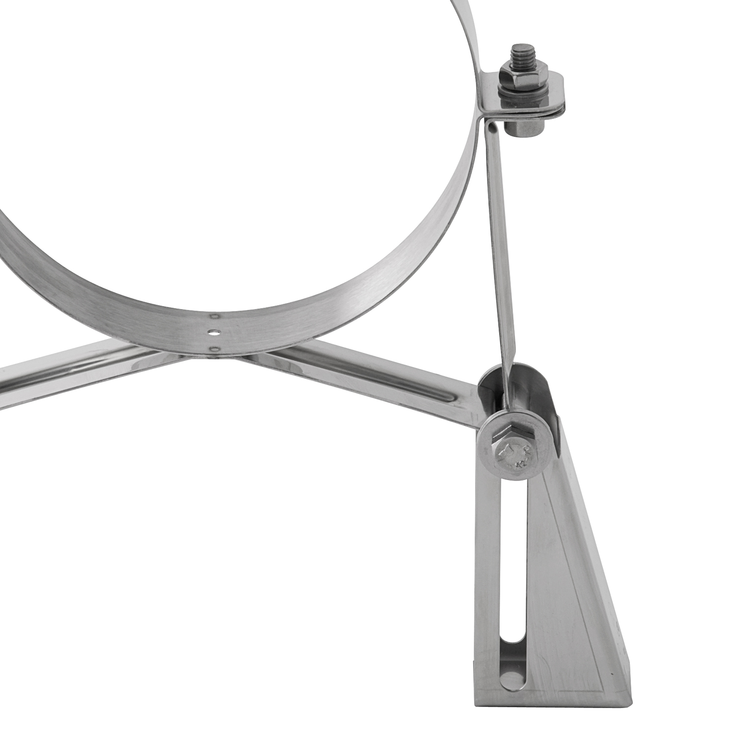 Opsinox conduit de cheminée en acier inoxydable 180mm support mural version robuste SSL
