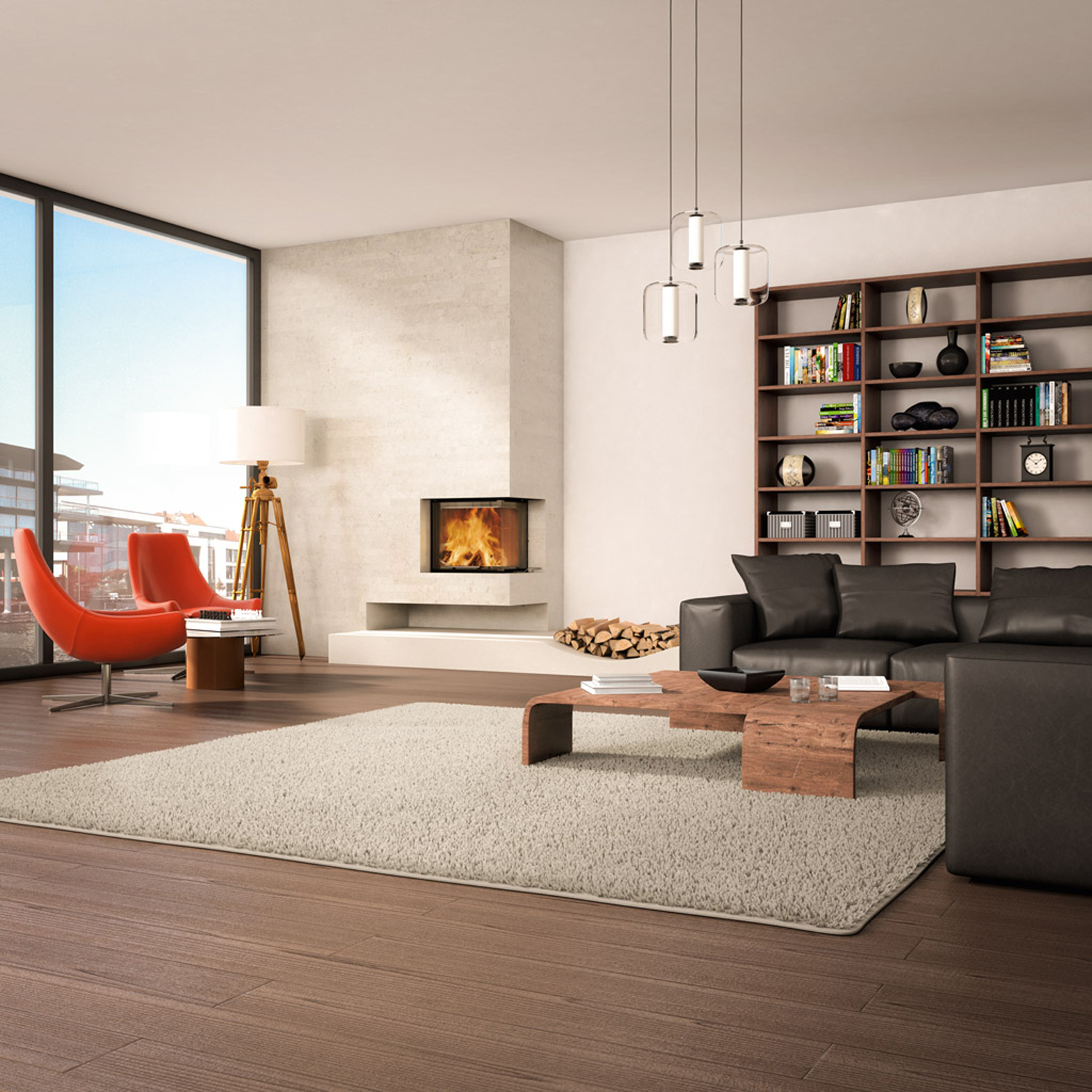 Spartherm Varia 2R-55h RLU insert de cheminée d'angle