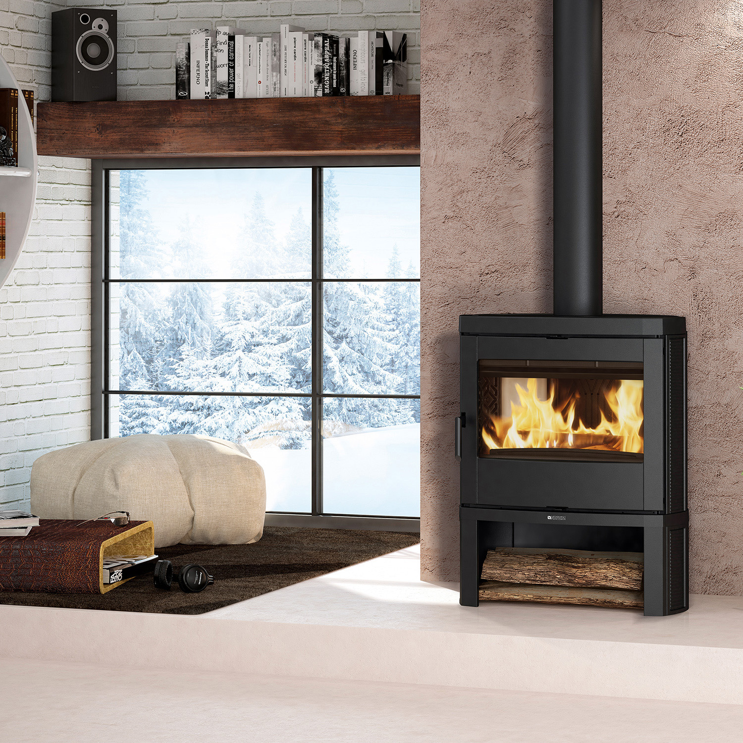 La Nordica Jennifer 16 poêle à bois fonte noir