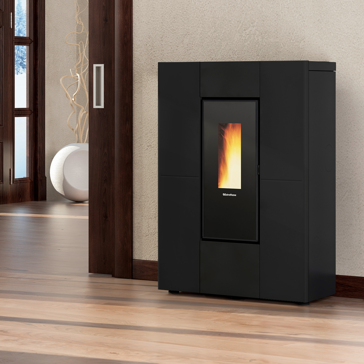 Extraflame Marilena Plus 5.0 Poêle à granulés Acier Noir Extraflame Marilena Plus 5.0 Poêle à granulés Acier Noir
