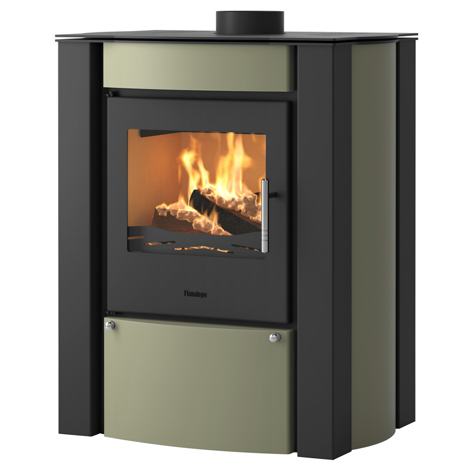 Poêle à bois HS Flamingo AMOS Olive