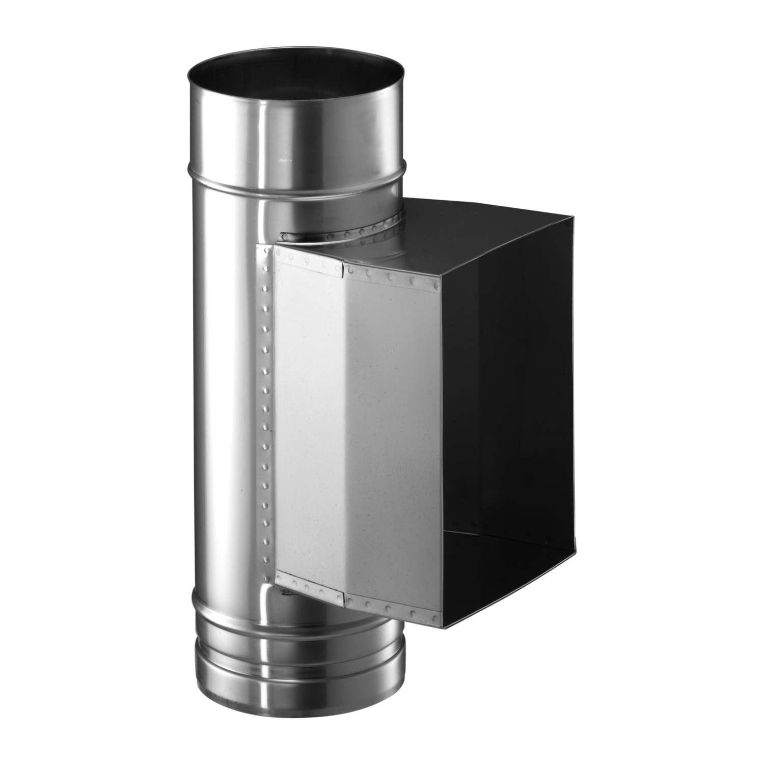 Schiedel PRIMA PLUS raccord de porte de nettoyage rectangulaire Ø180 mm avec siphon à condensats simple paroi mat