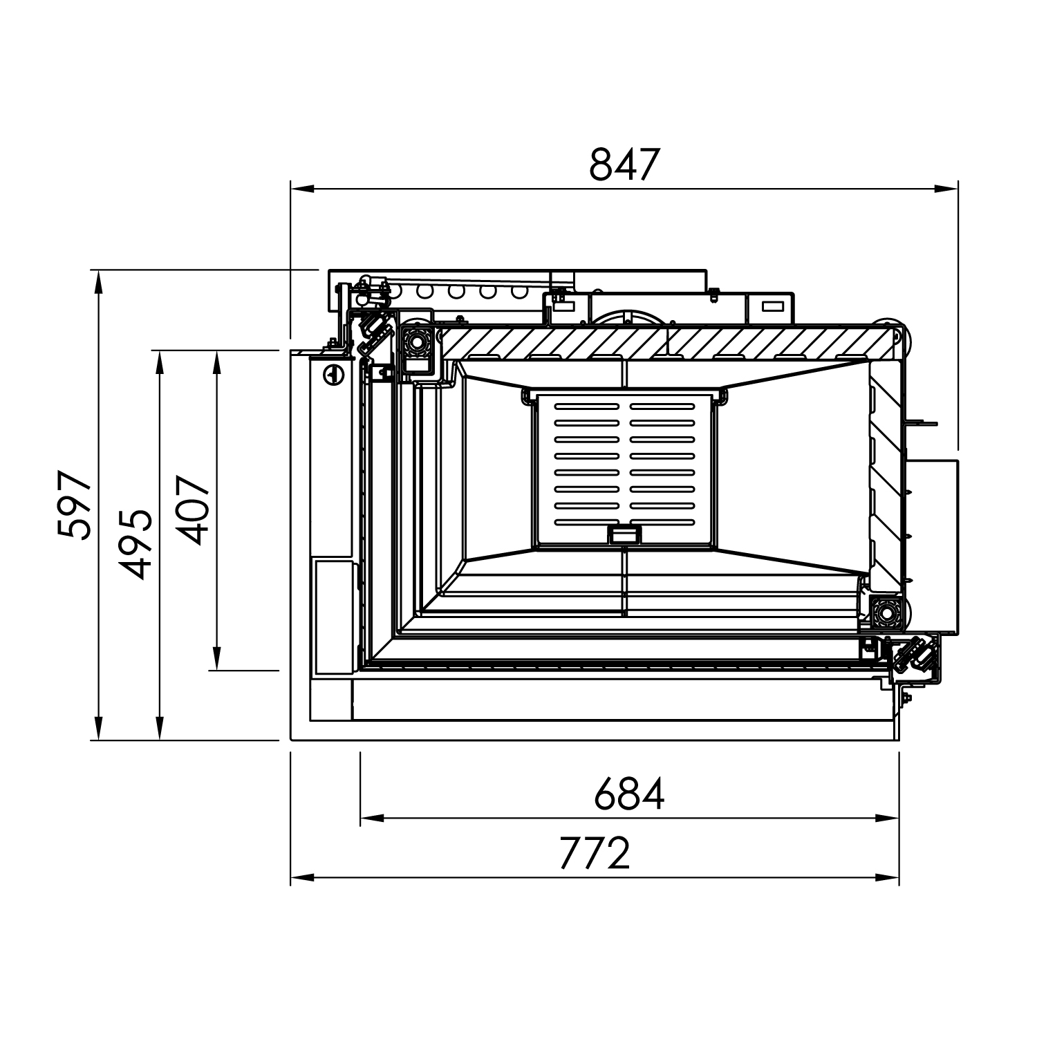 Spartherm Premium V-2L-68h Insert de cheminée RRA Ø 250 mm