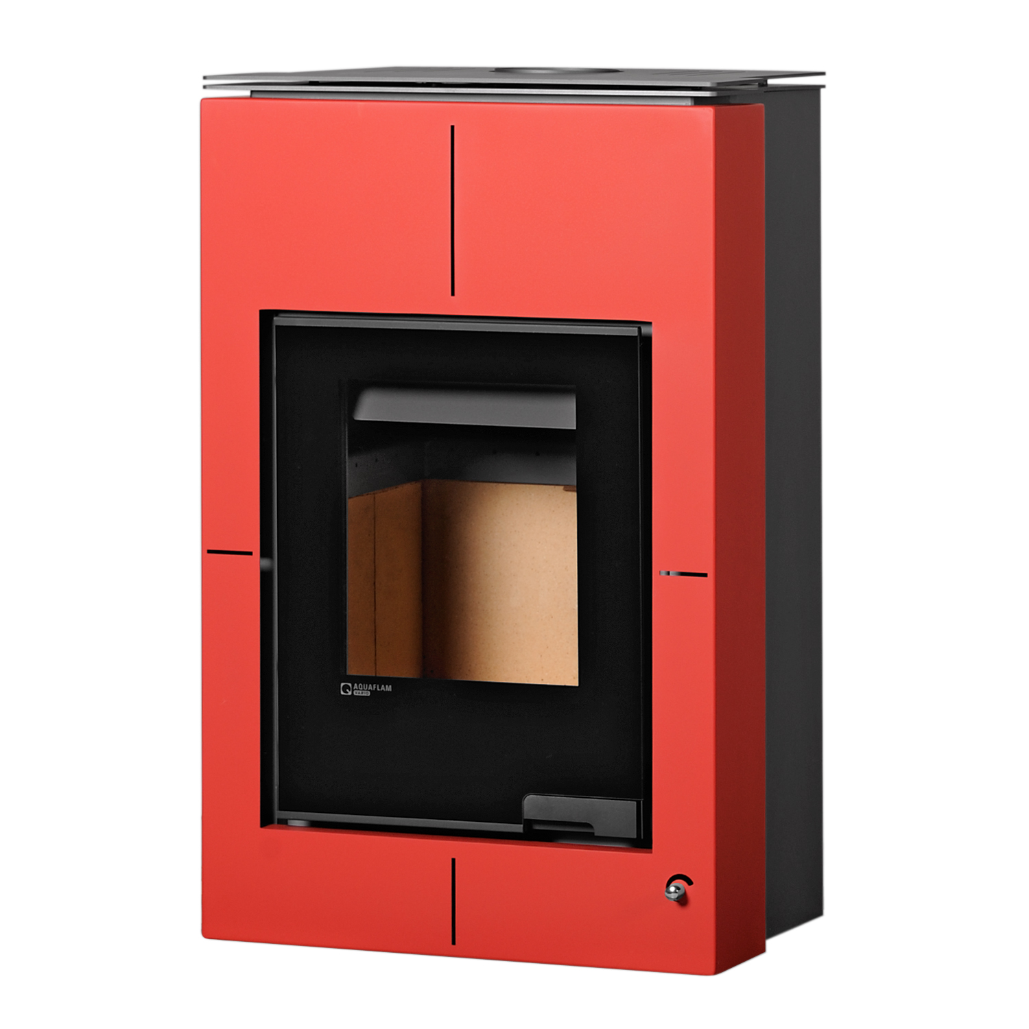 Poêle à bois Aquaflam Vario Saporo Rouge