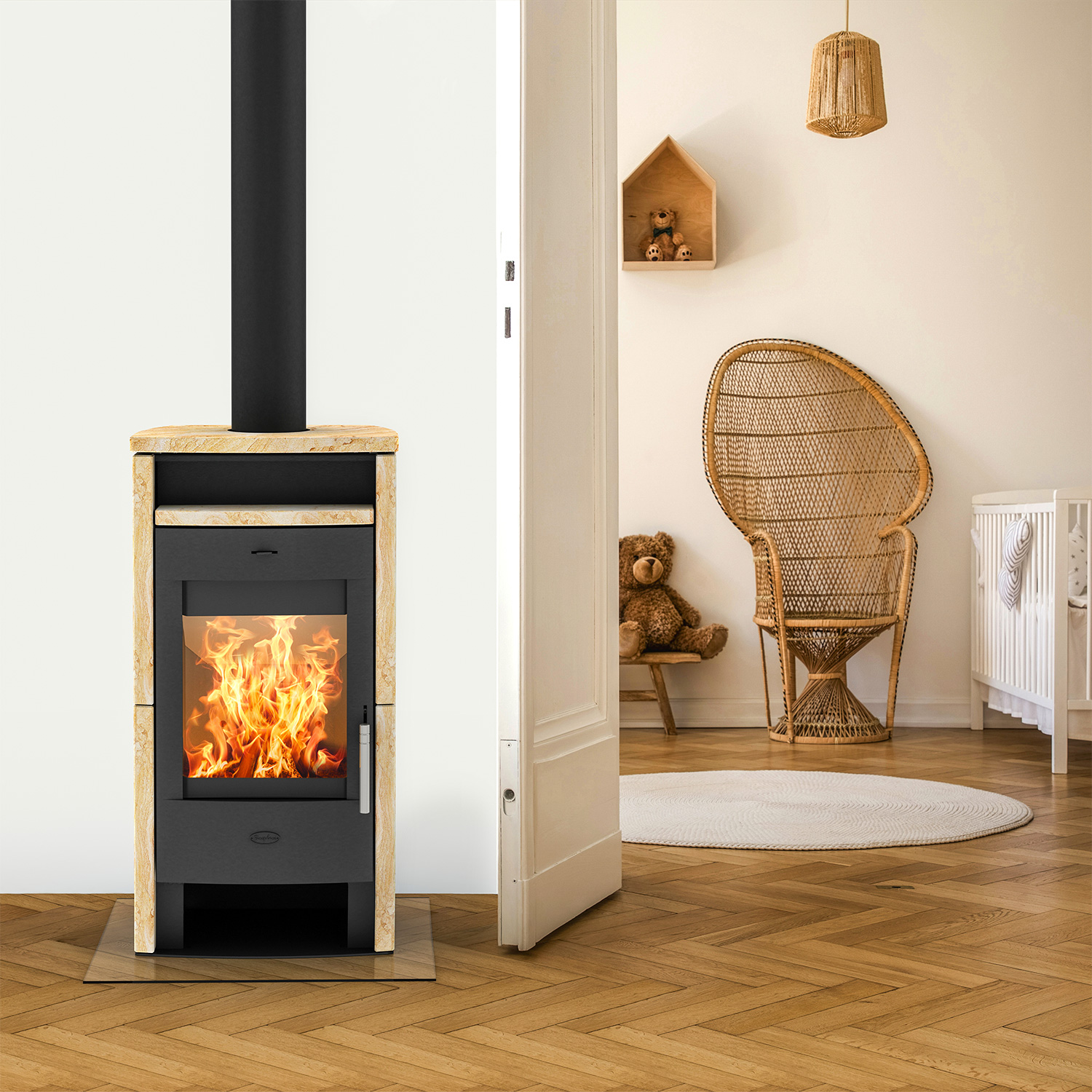 Fireplace Elite Budapest Poêle à bois en grès