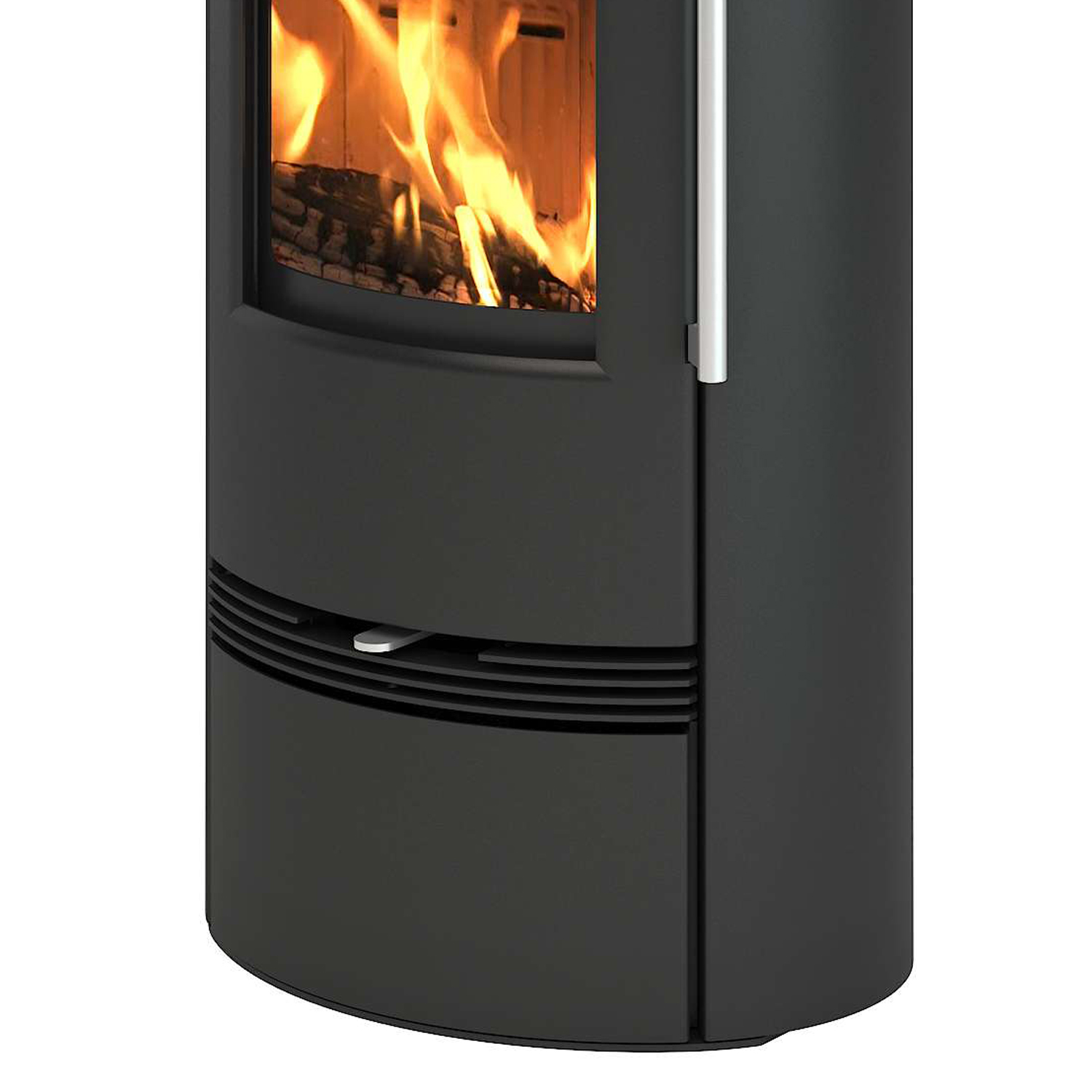 TermaTech TT21RL Poêle à bois Acier Noir Tuyau de fumée supérieur